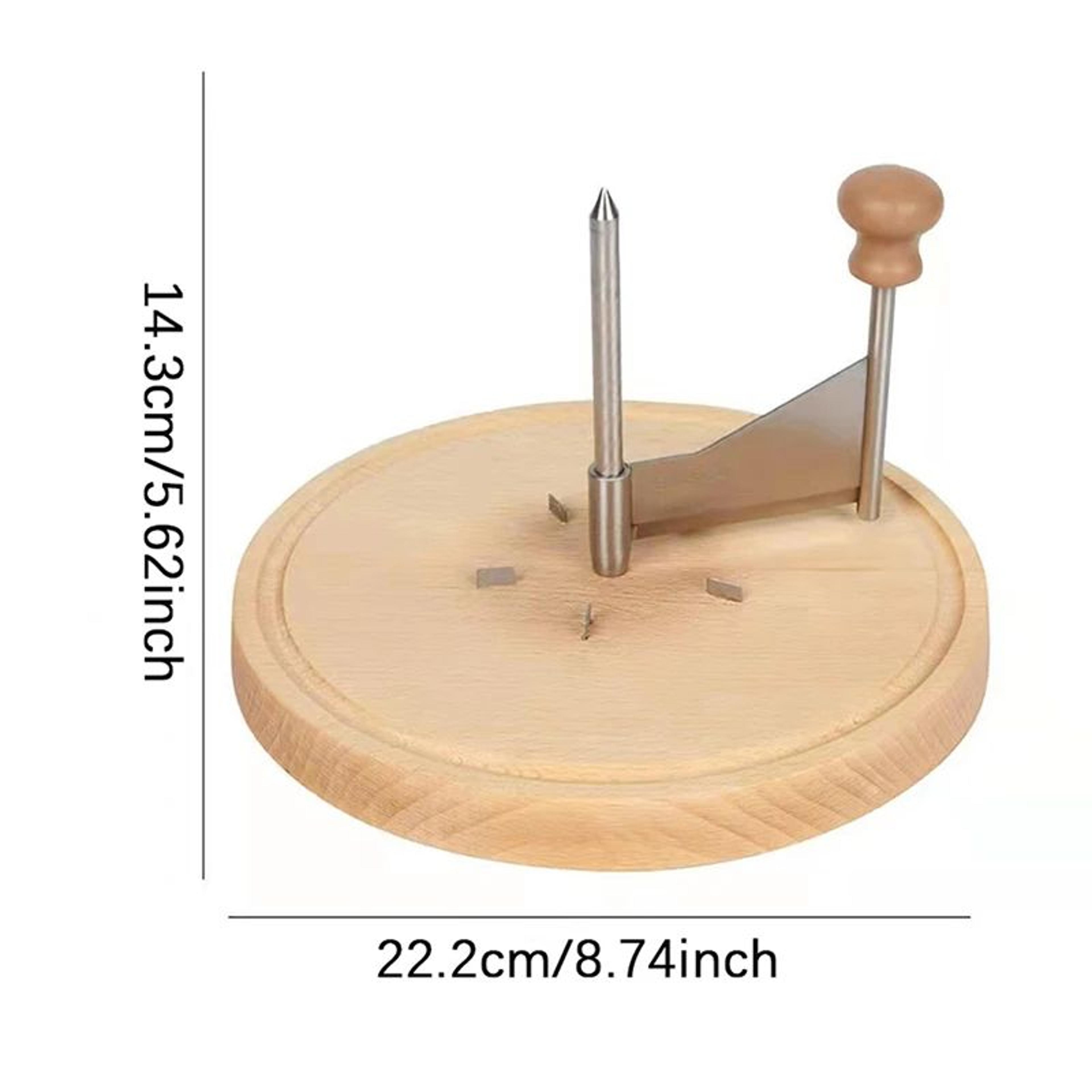 Artisan Wooden Cheese Curler And Rotary Cheese Shaver For Cheese Flowers And Chocolate Curls 5