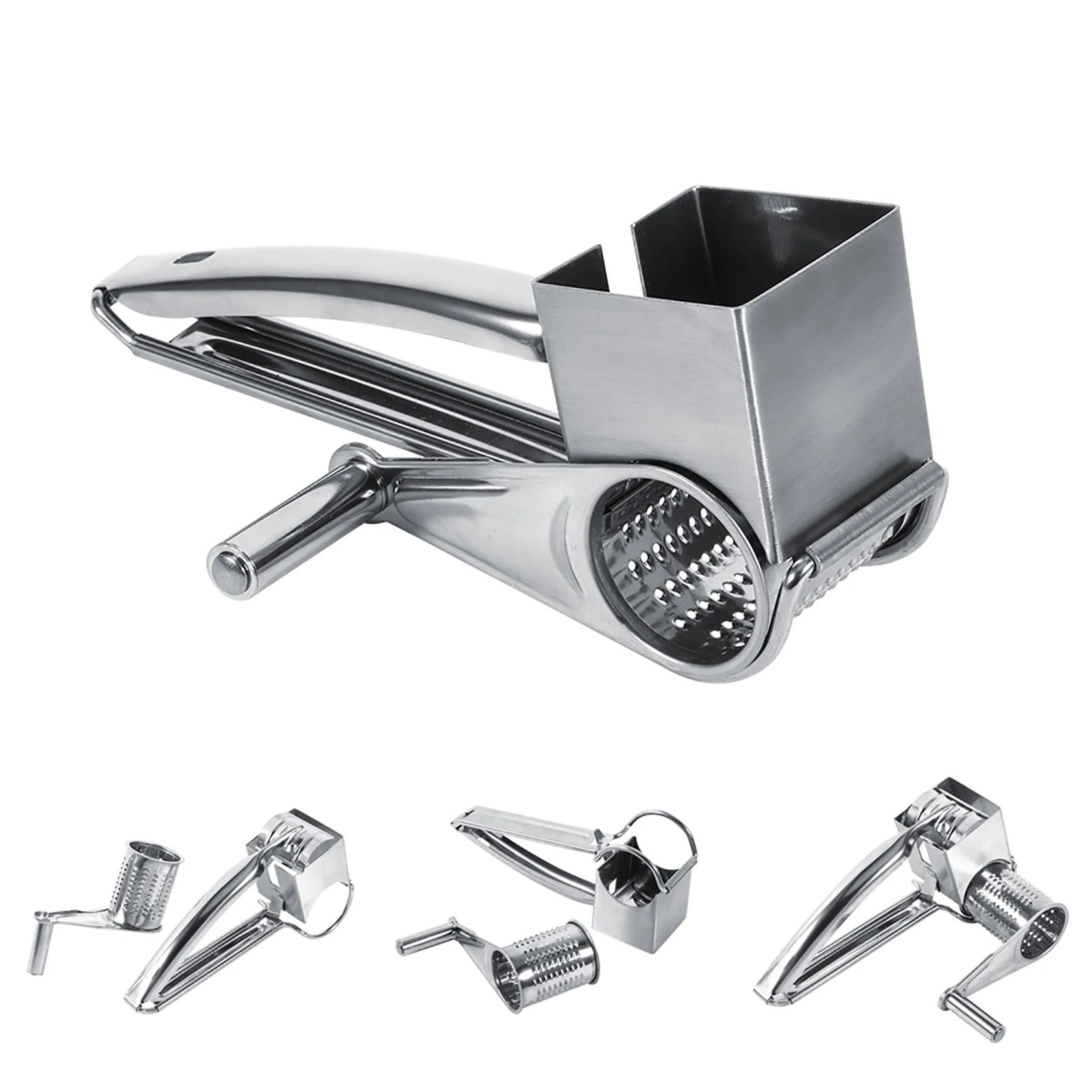 Rotary Cheese Grater With Stainless Steel Drum  Multifunctional Manual Vegetable Slicer 3