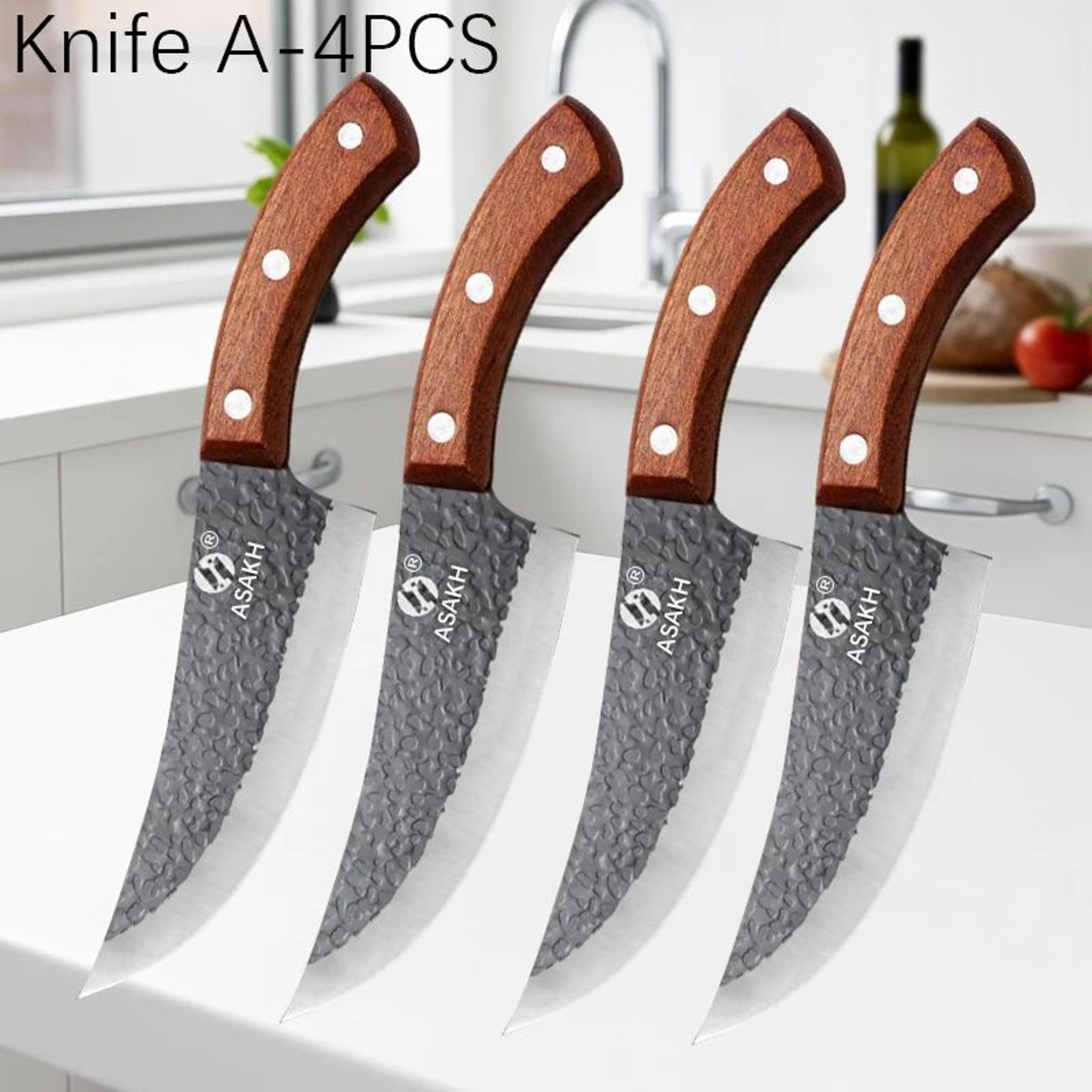 HandForged Butcher Knife  Japanese Kitchen Knife For Precision Boning  Meat Cutting 9