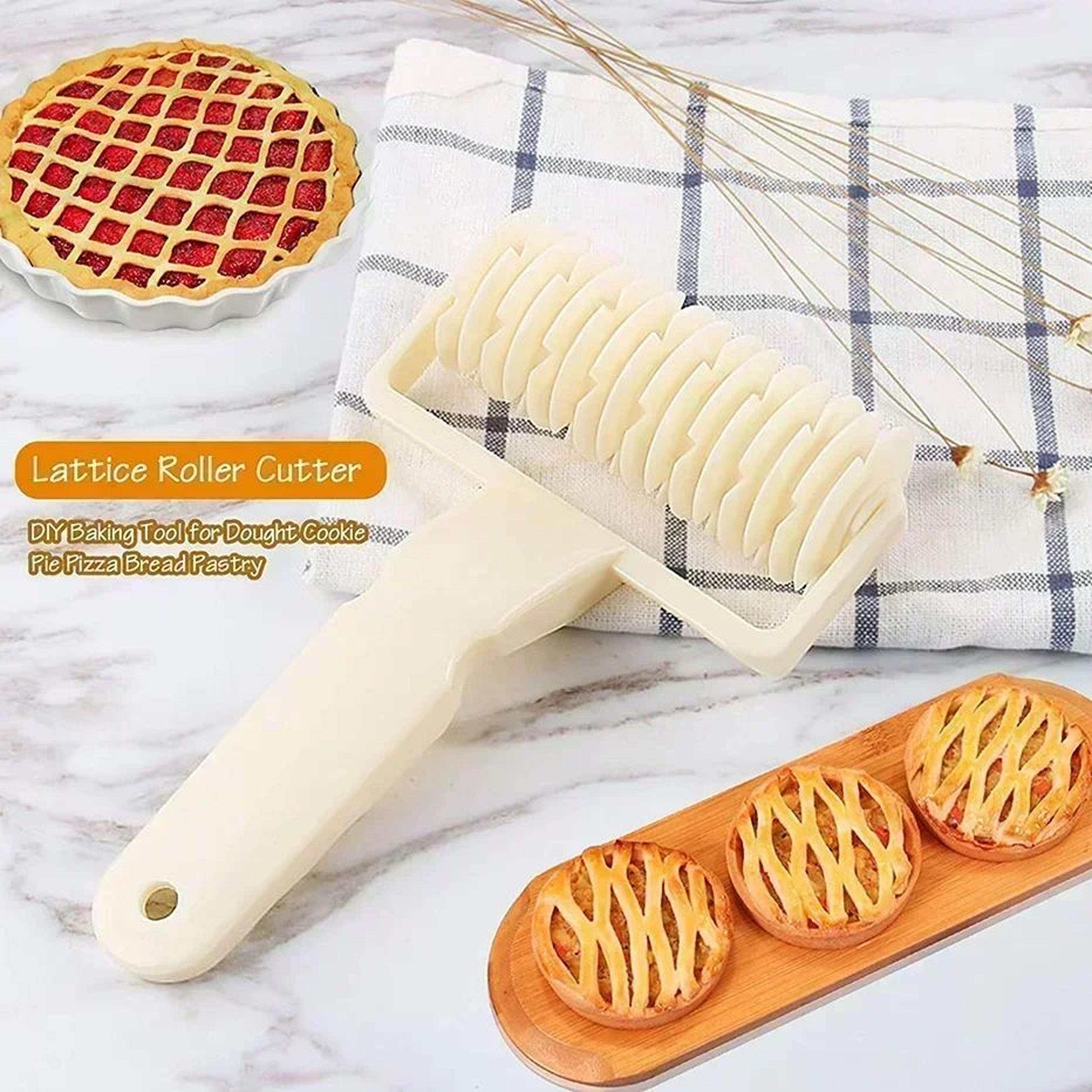 Creative Lattice Roller Cutter For Perfect Pastry  Pizza Dough Designs 2