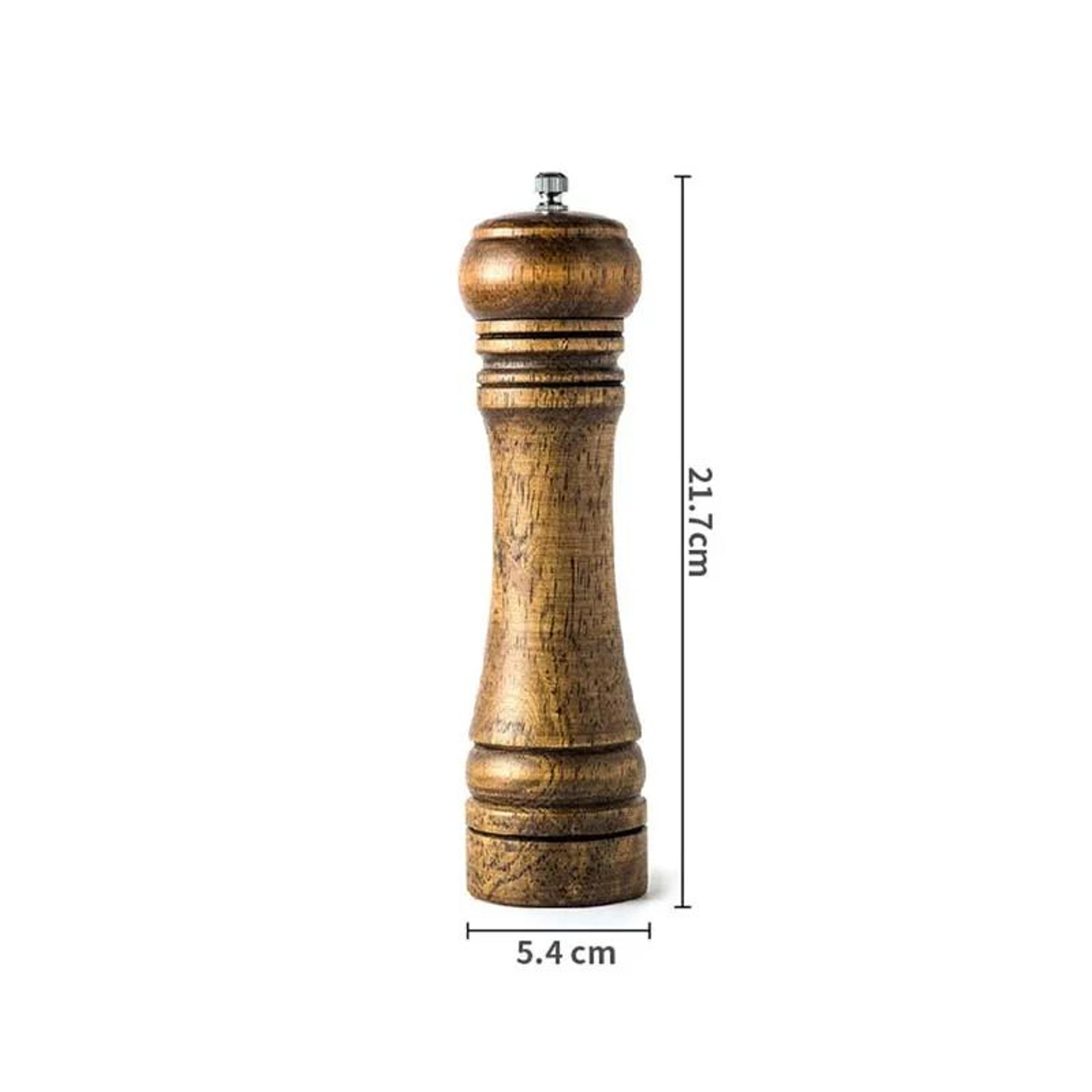Premium Wood Pepper Grinder Set  Adjustable Salt And Pepper Mill With Ceramic Core 7