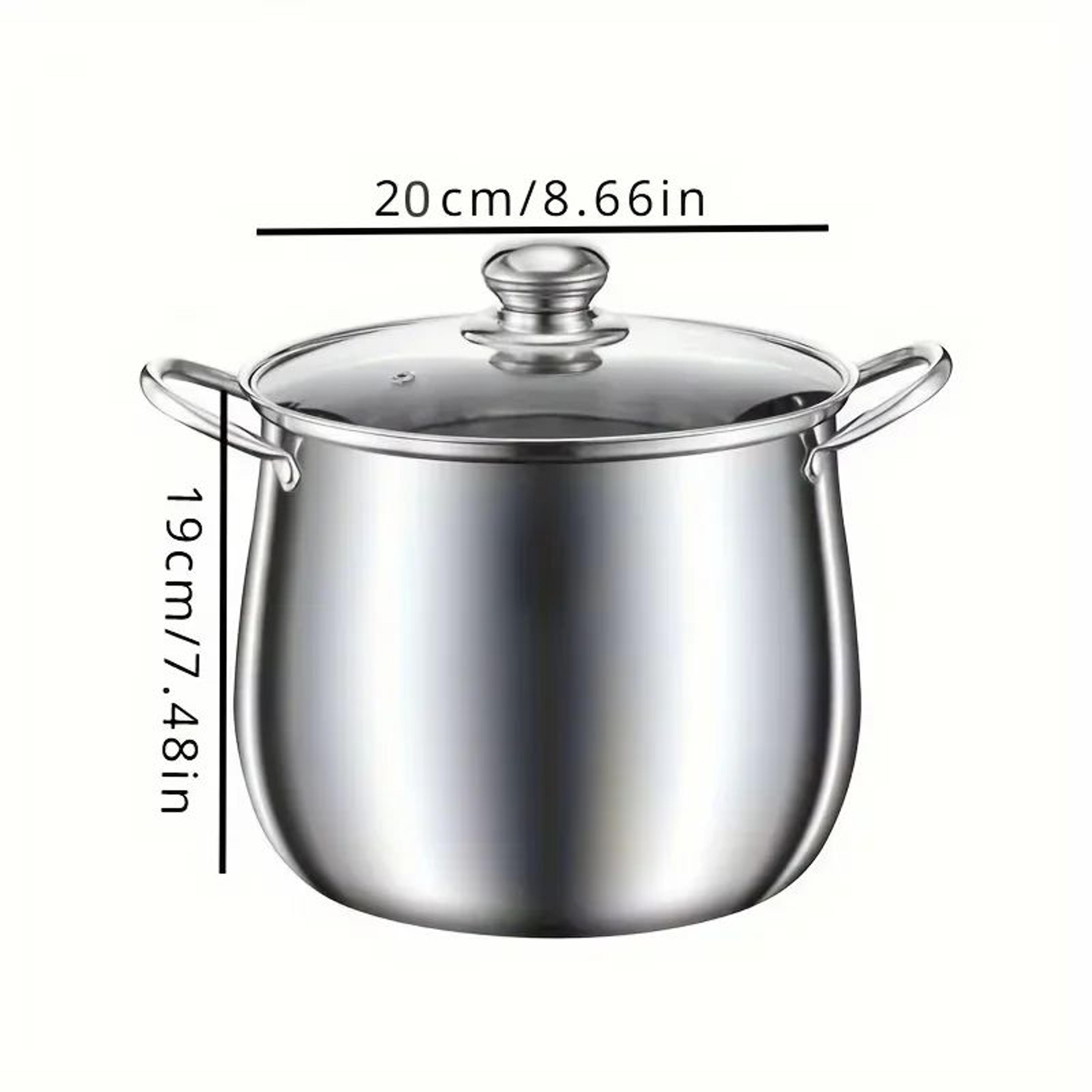 Large Capacity Stainless Steel Stock Pot For Soup Noodles  Stews 3