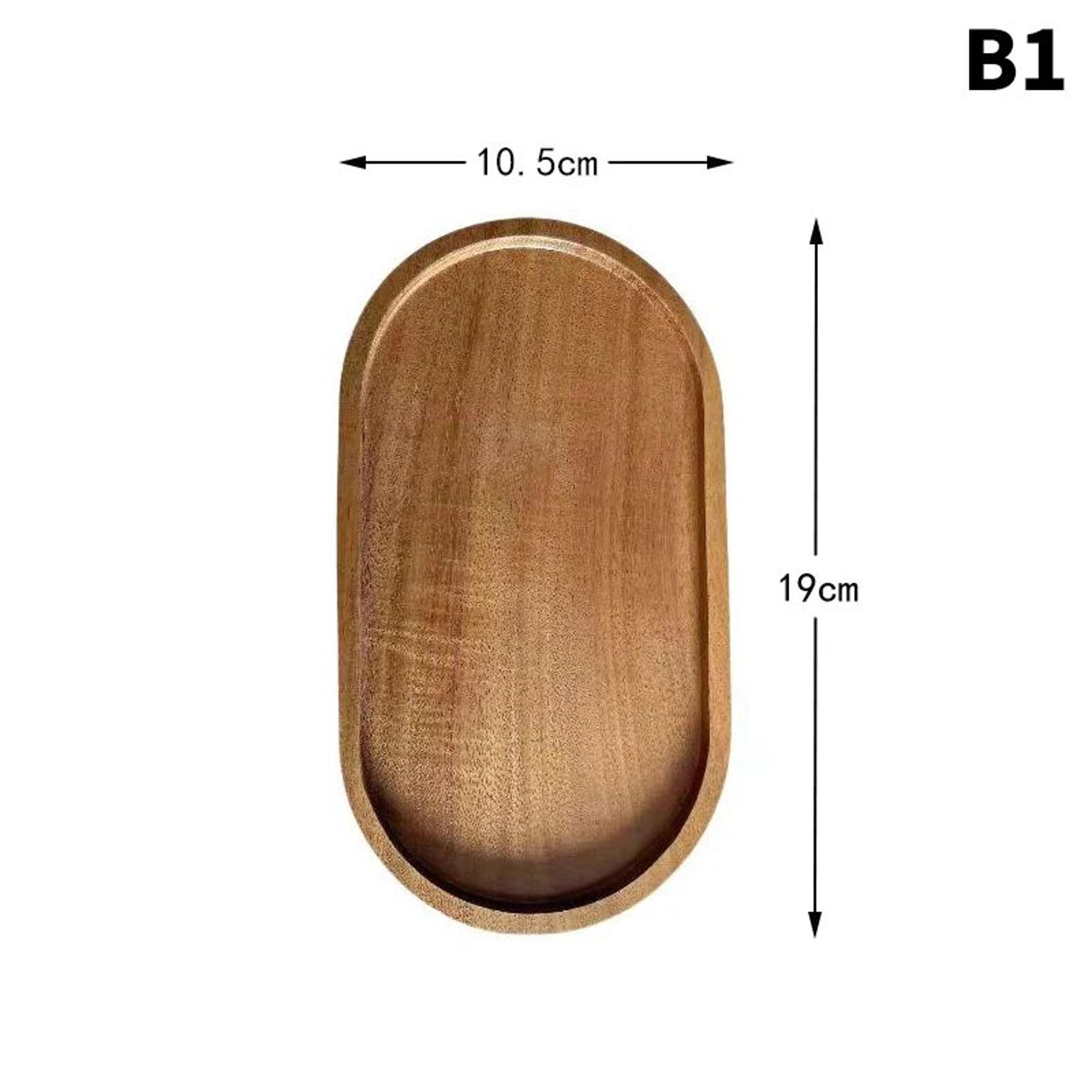 Elegant Solid Wood Japanese Dessert  Snack Serving Tray 8