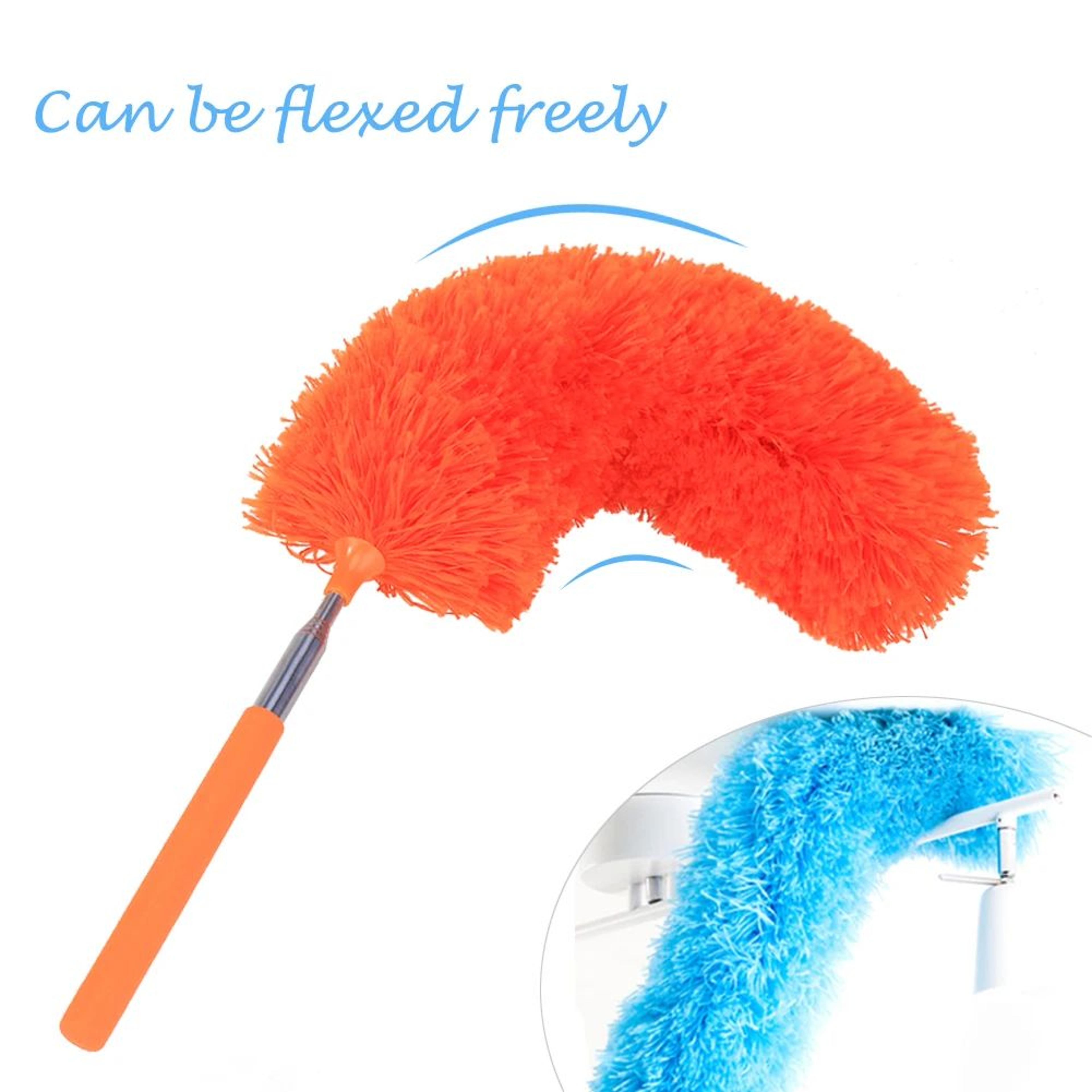 Extendable Microfiber Duster With Telescopic Handle For HardtoReach Cleaning 3