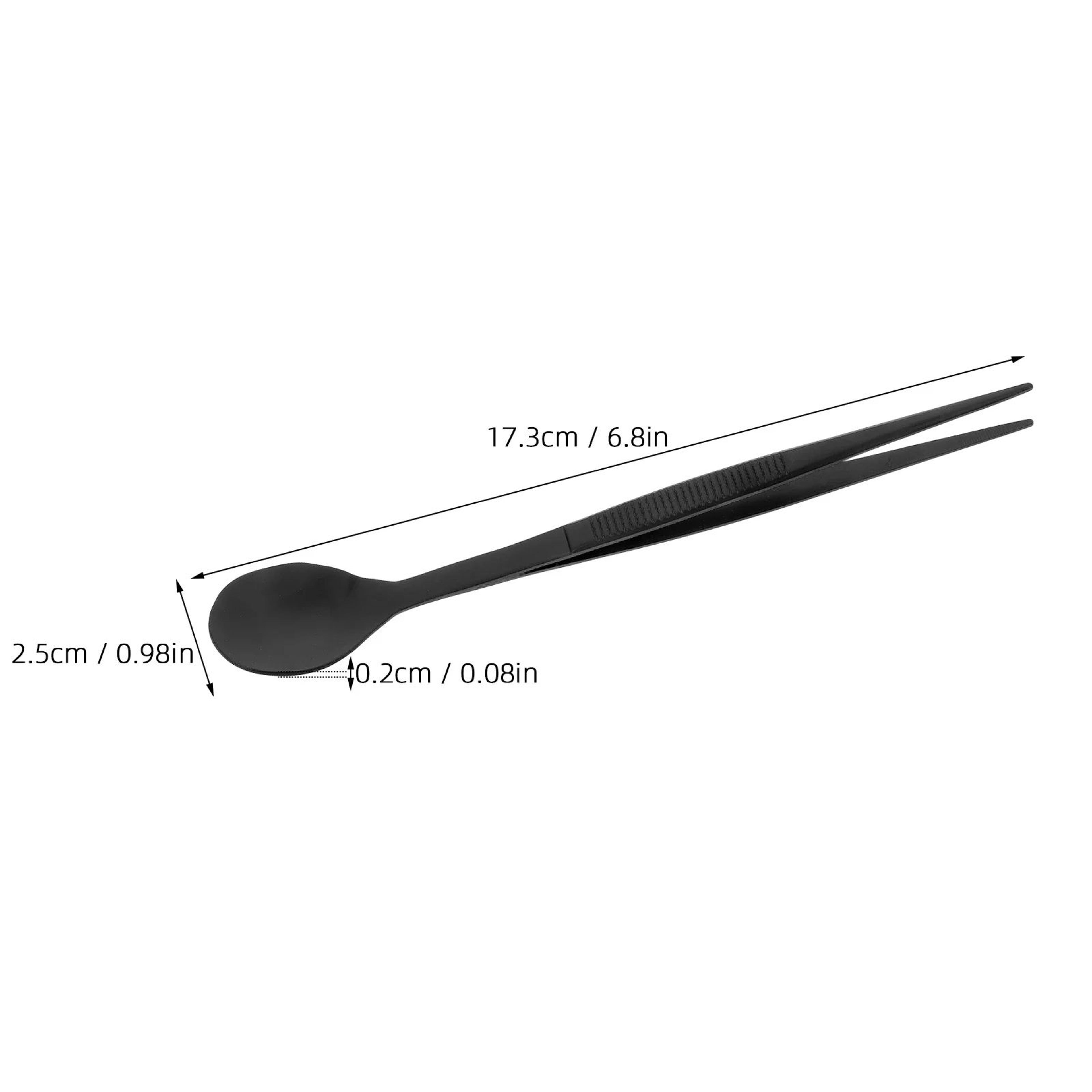 Precision Chef Plating Tweezers  Stainless Steel Tasting Spoon Set 3