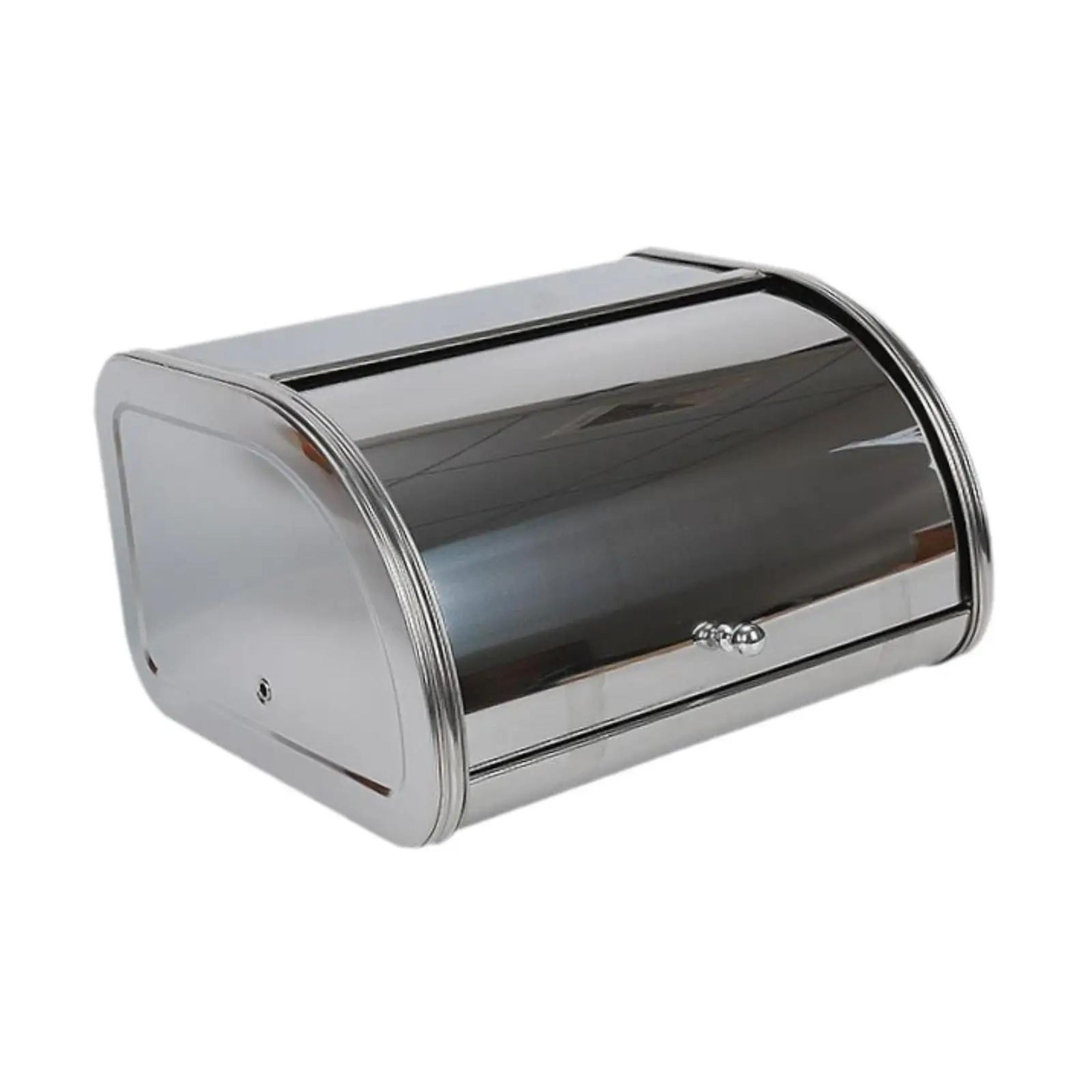 Rustic Metal Bread Box For Kitchen Counter  Large Capacity Bread Storage Container 7