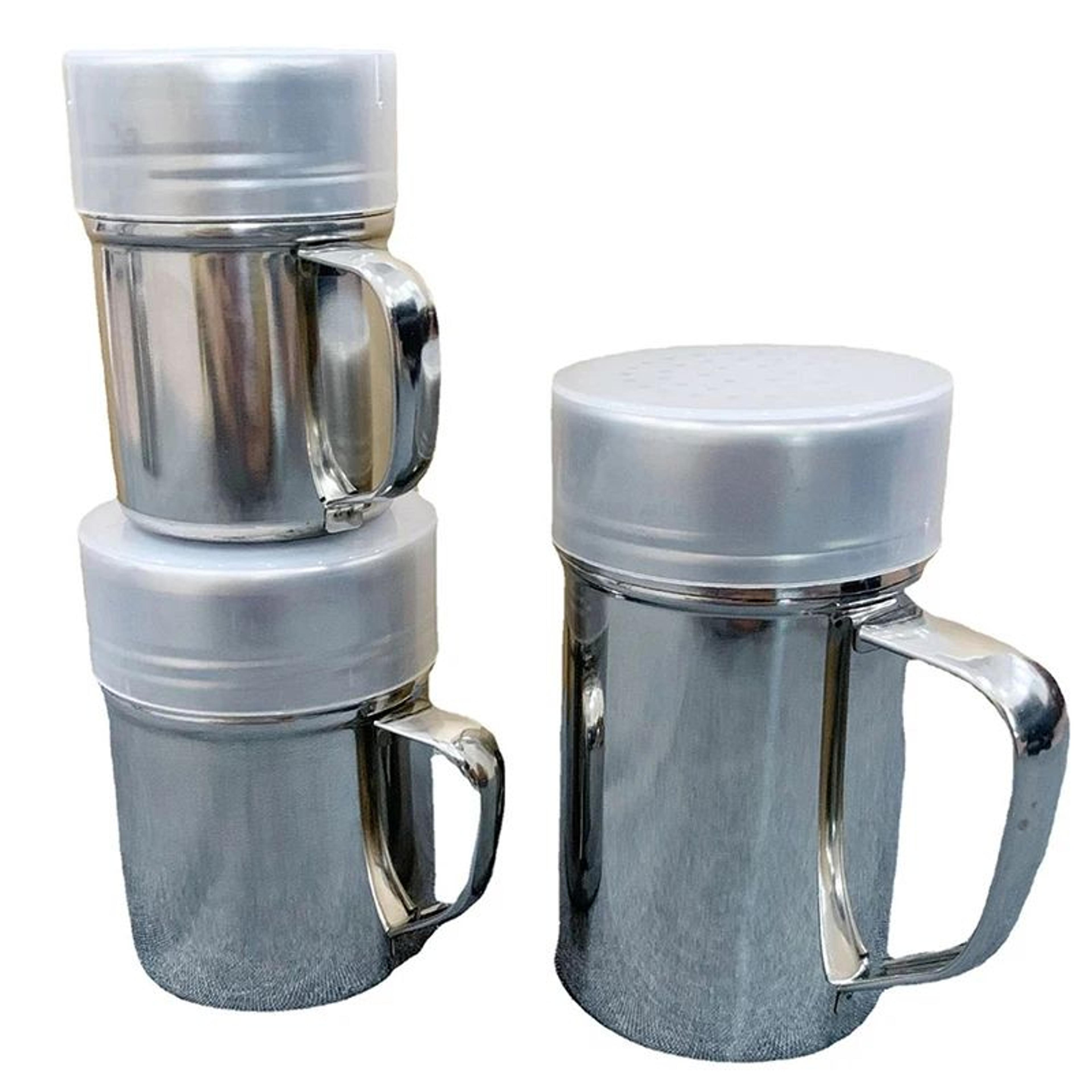 Stainless Steel Spice Shaker With Handle  EasyPour Kitchen Seasoning Dispenser 3