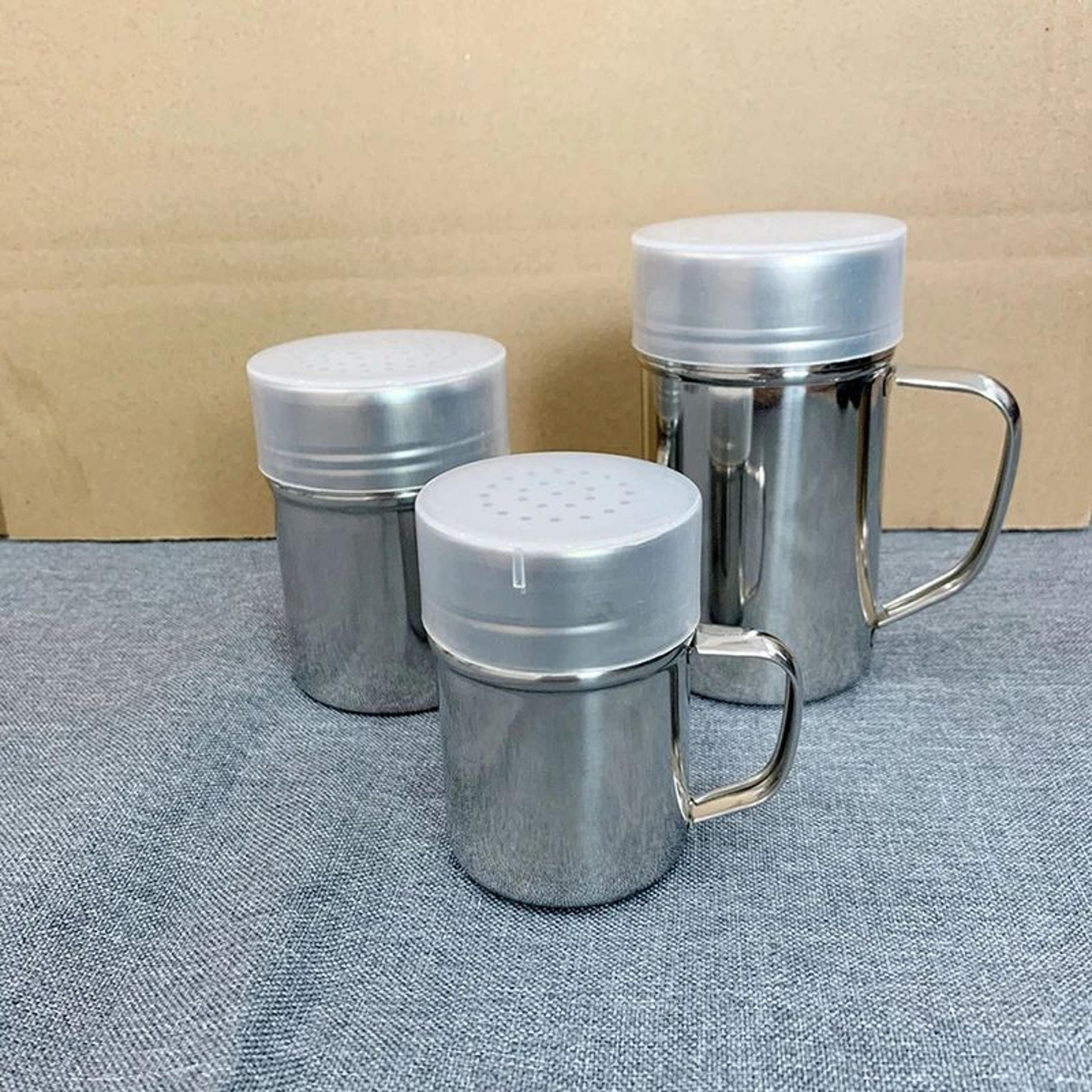Stainless Steel Spice Shaker With Handle  EasyPour Kitchen Seasoning Dispenser 4
