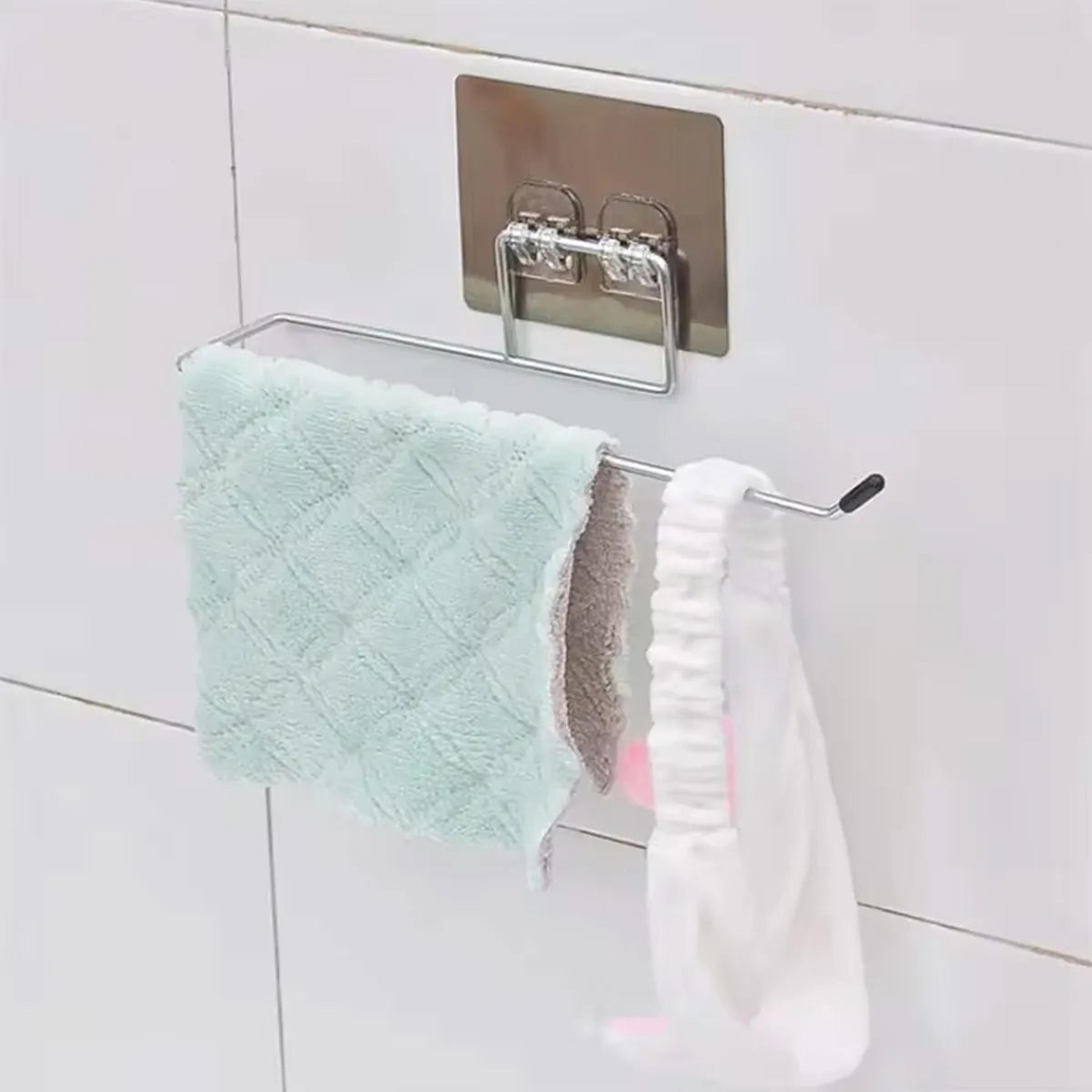 SpaceSaving Adhesive Toilet Paper Holder  Wall Mounted Organizer 4