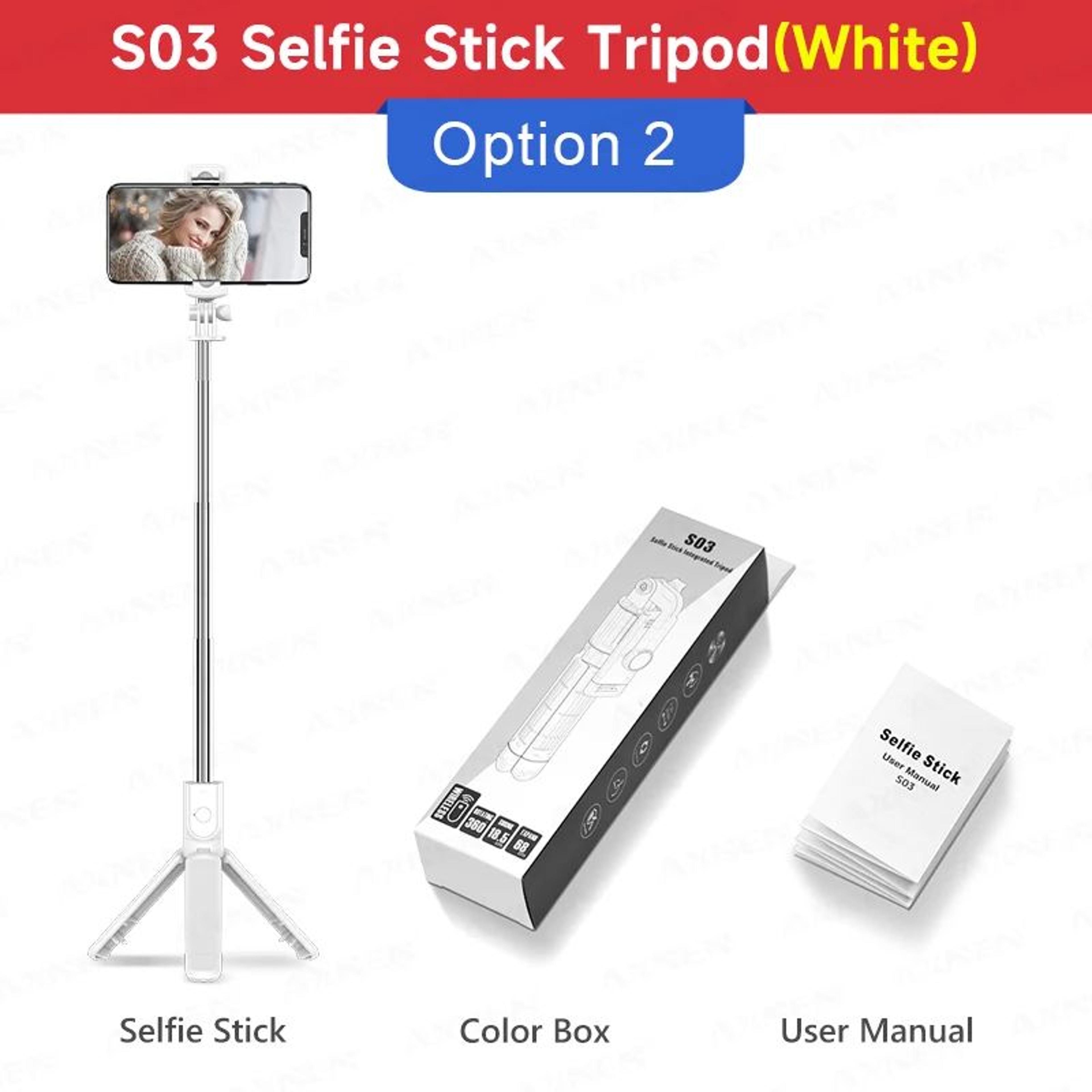 AllinOne Bluetooth Selfie Stick Tripod With Light  Remote For IPhone And Smartphones 7