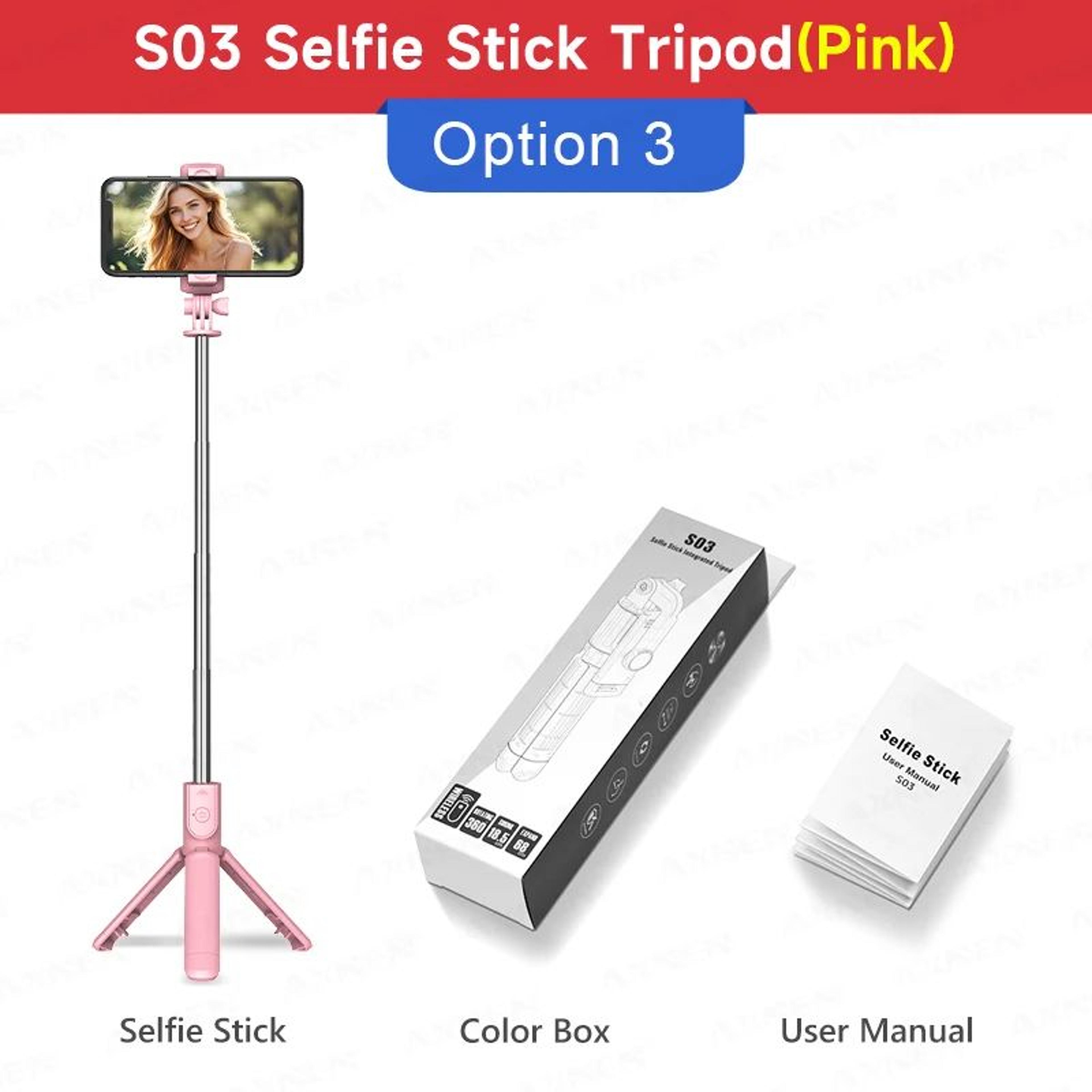 AllinOne Bluetooth Selfie Stick Tripod With Light  Remote For IPhone And Smartphones 8