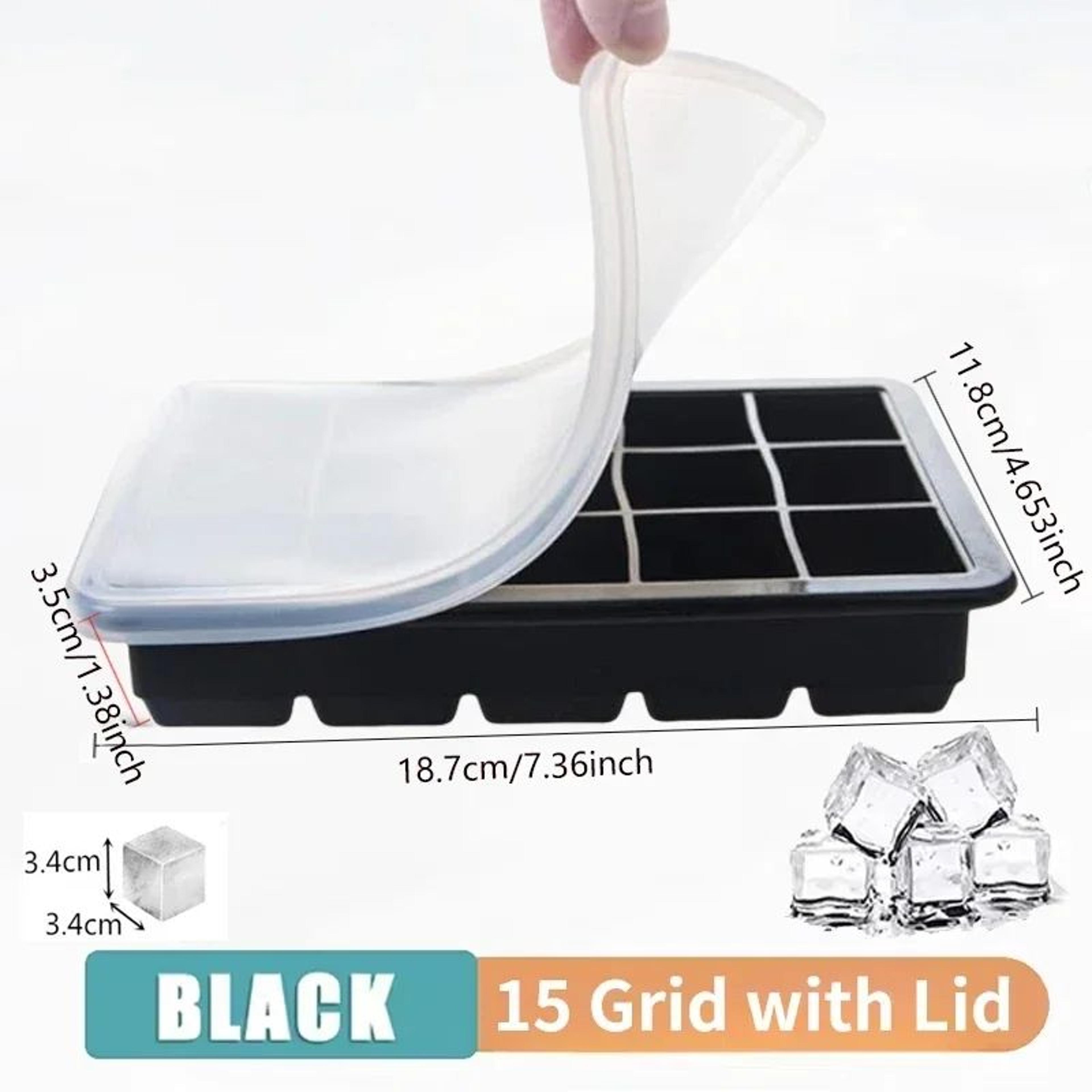Premium 15Grid Silicone Ice Cube Mold  Large Ice Cube Tray For Whiskey  Cocktails 7