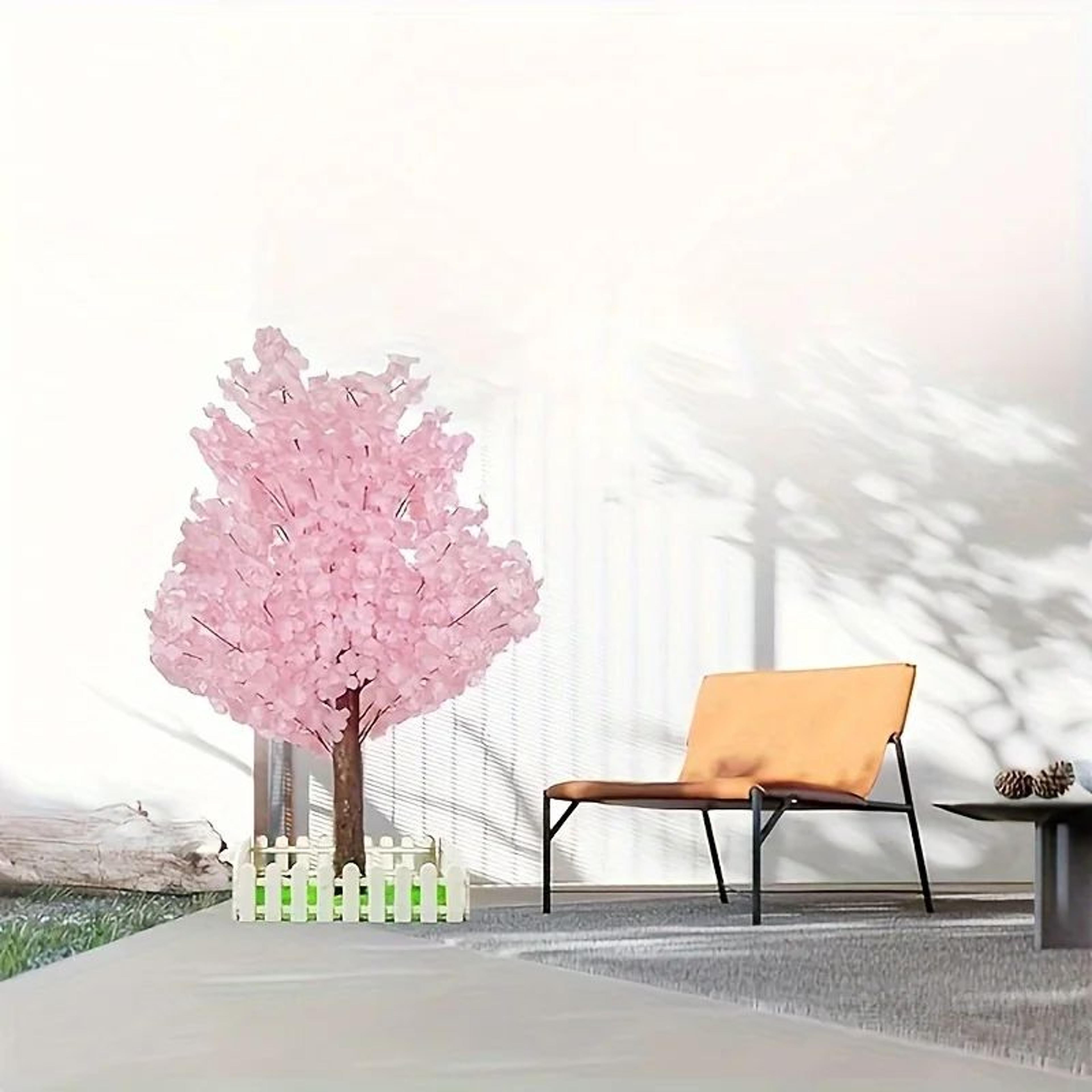 Elegant Pink Cherry Blossom Tree For Indoor  Event Decor 6