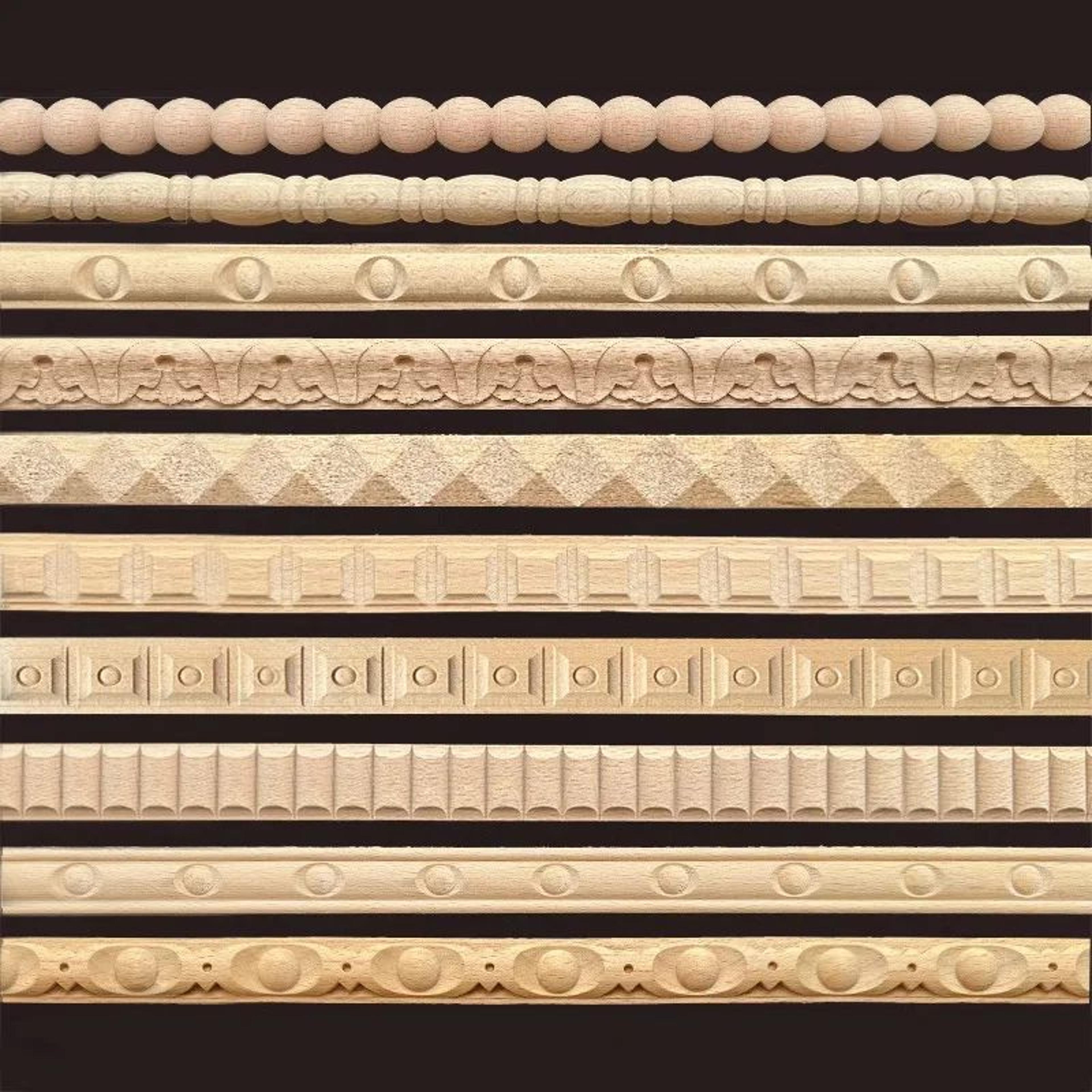 vintage wood carved applique furniture onlay for cabinets, doors and diy decor