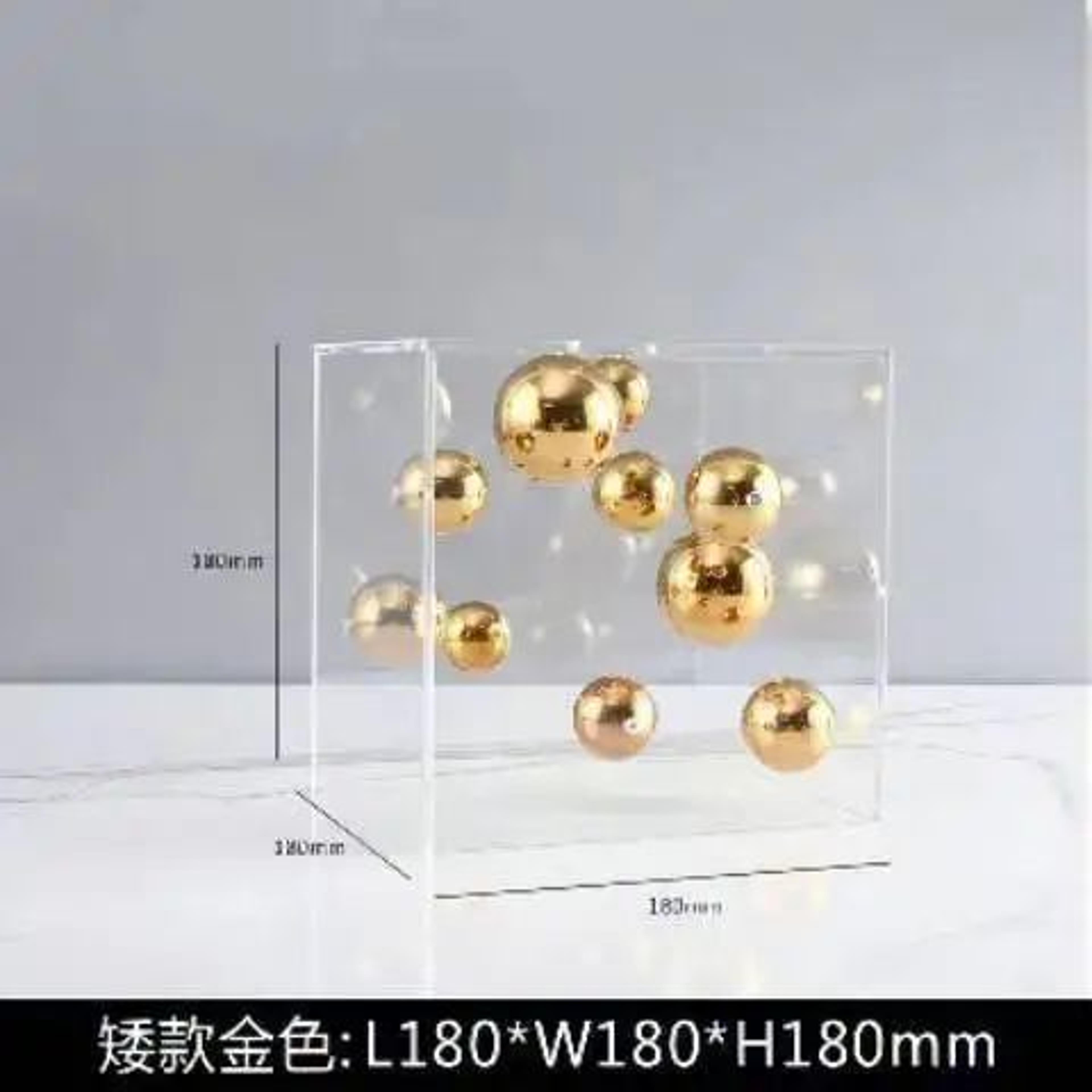 Modern Clear Acrylic Display Dome Cube  Minimalist Home Decor Accent 11