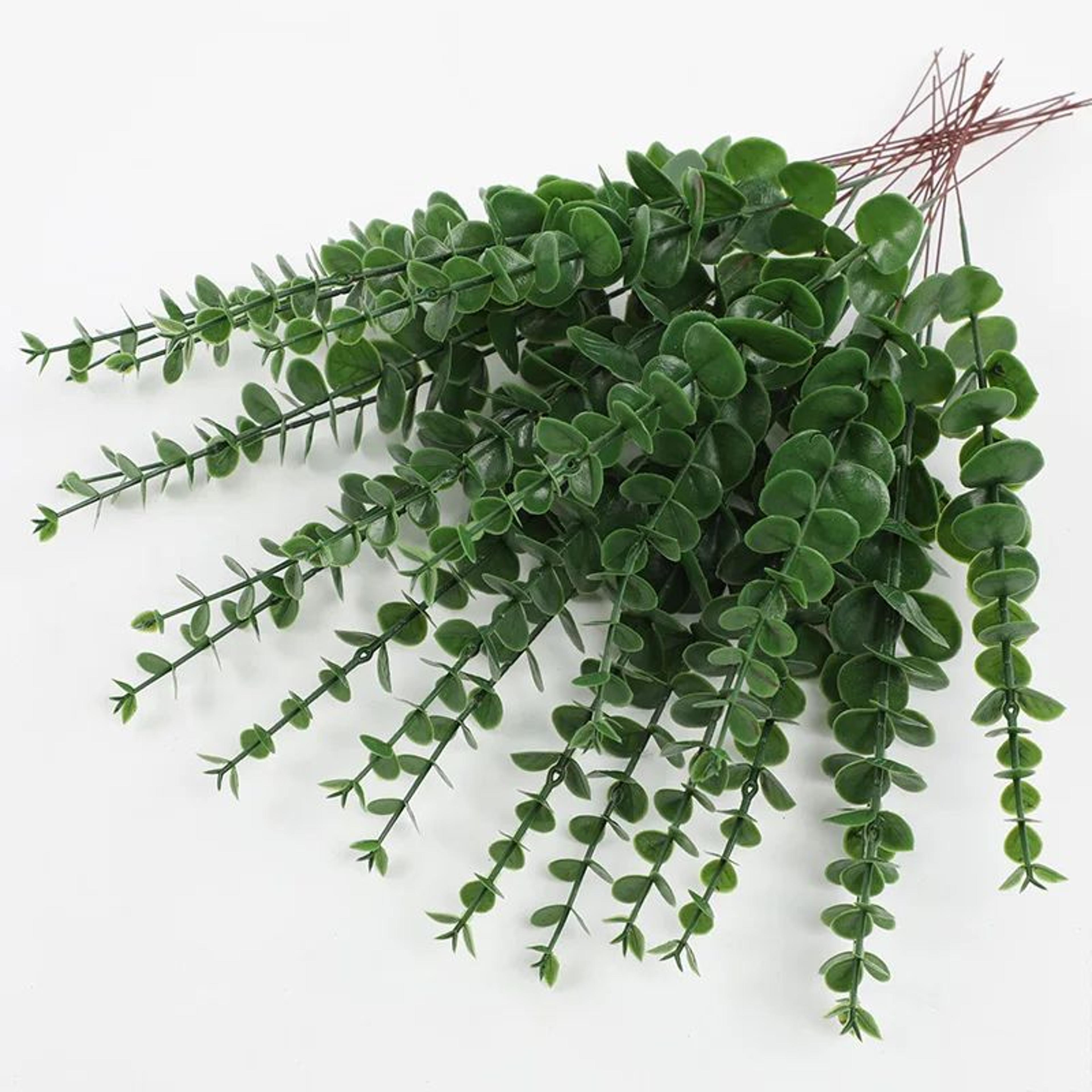 Lush Evergreen Artificial Eucalyptus Stems For Elegant Home  Wedding Decor 20pcs 6