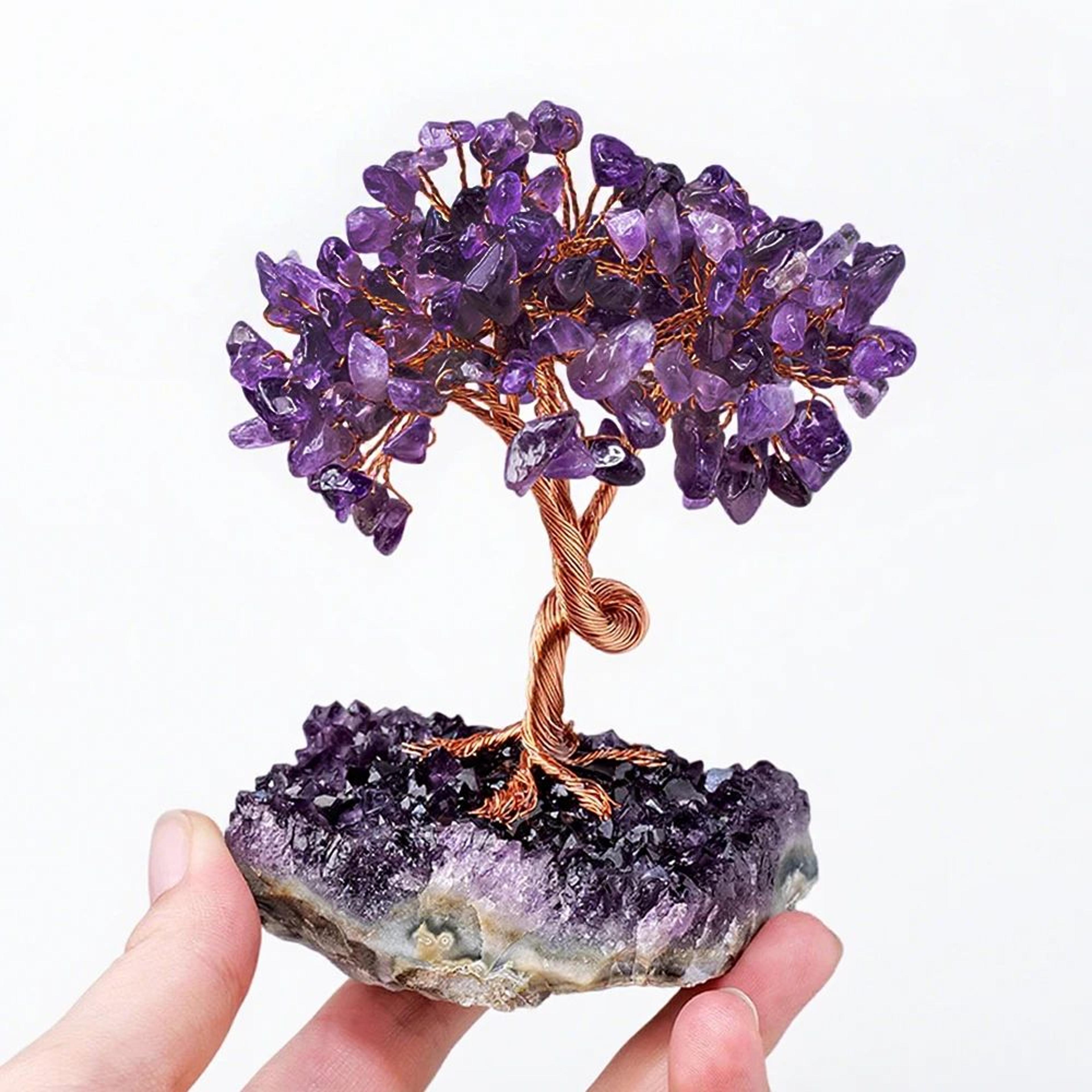 Amethyst Crystal Tree For Healing  Spiritual Home Decor 2