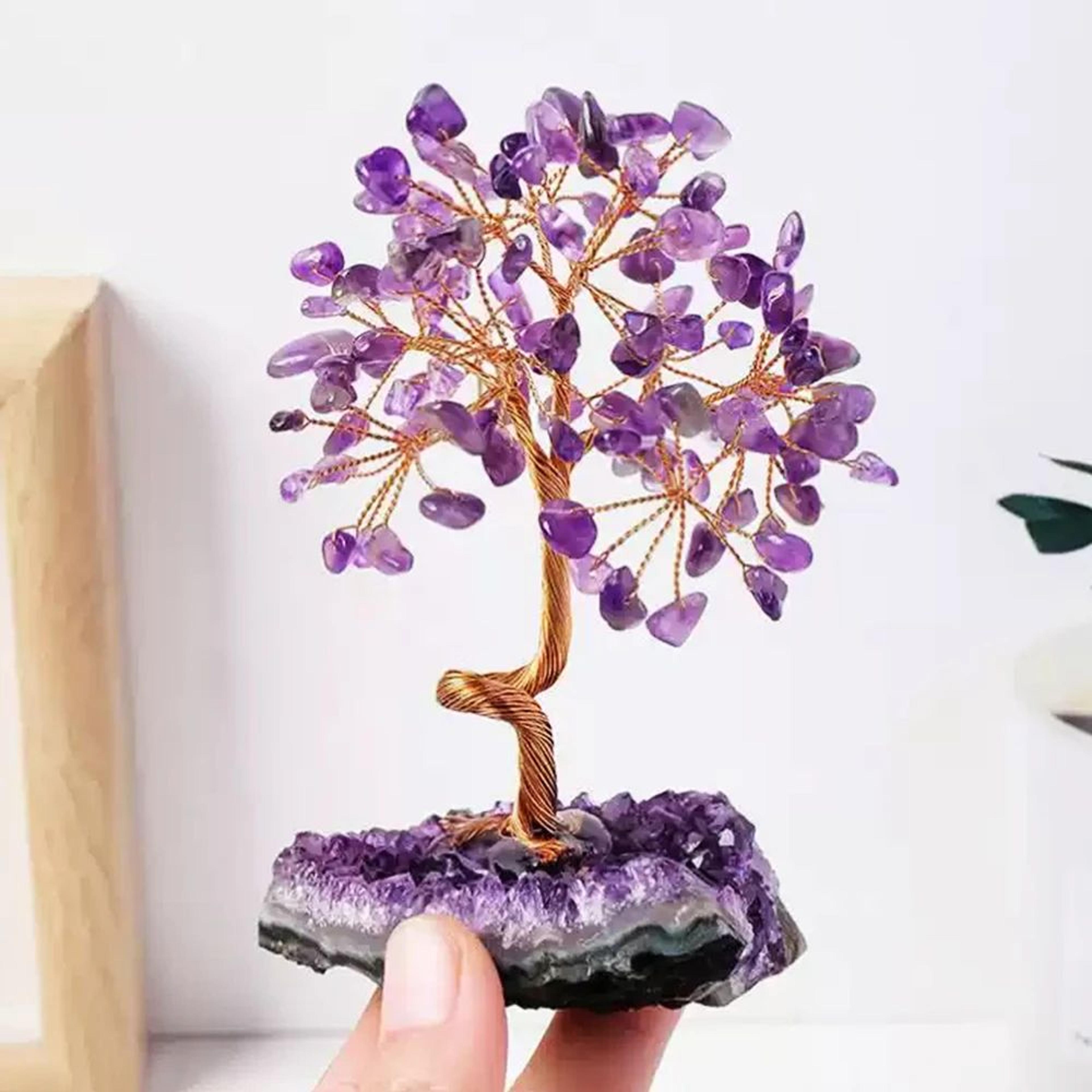 Amethyst Crystal Tree For Healing  Spiritual Home Decor 4