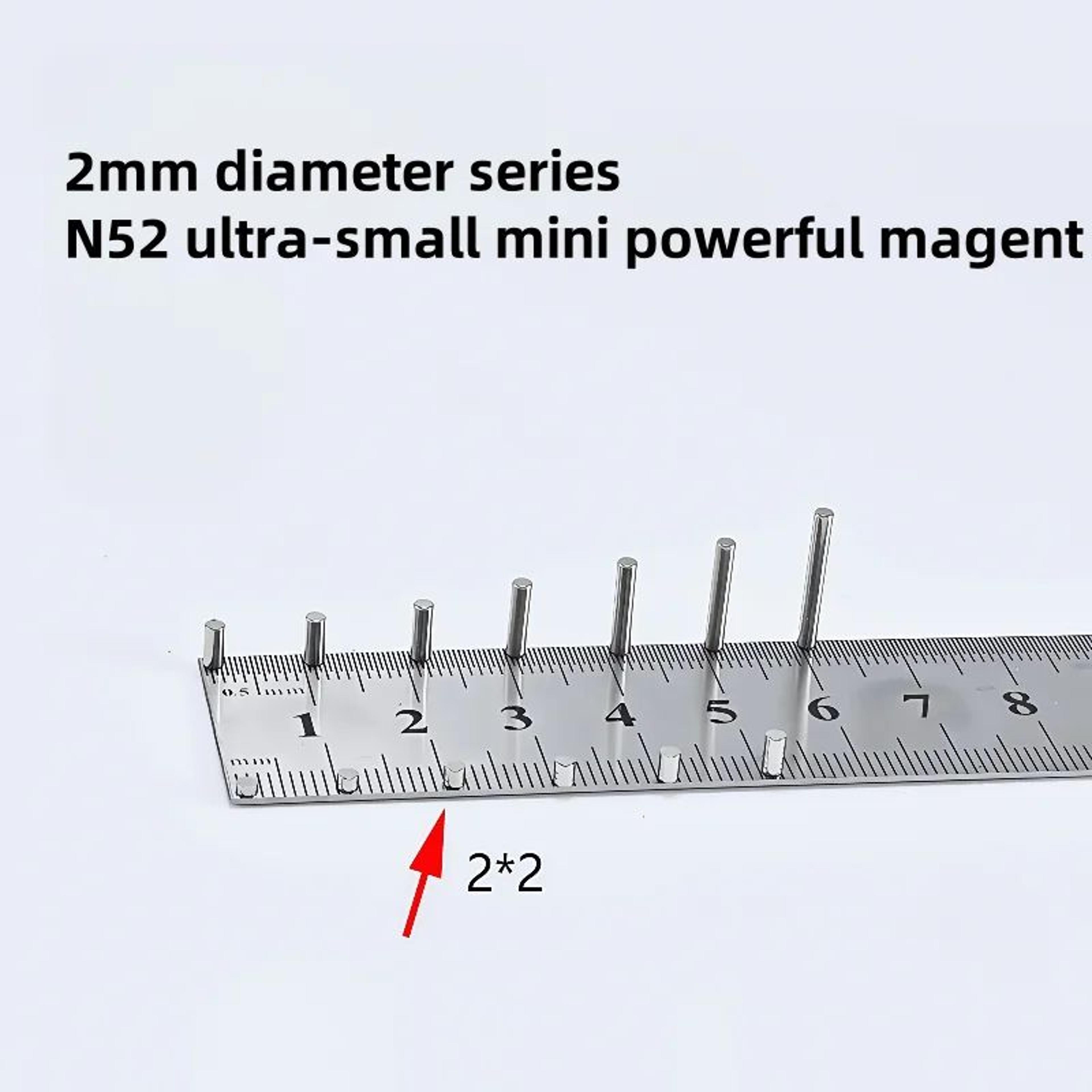 N52 Neodymium Mini Disc Magnets 2mm Strong Rare Earth Fridge And Craft Magnets 8