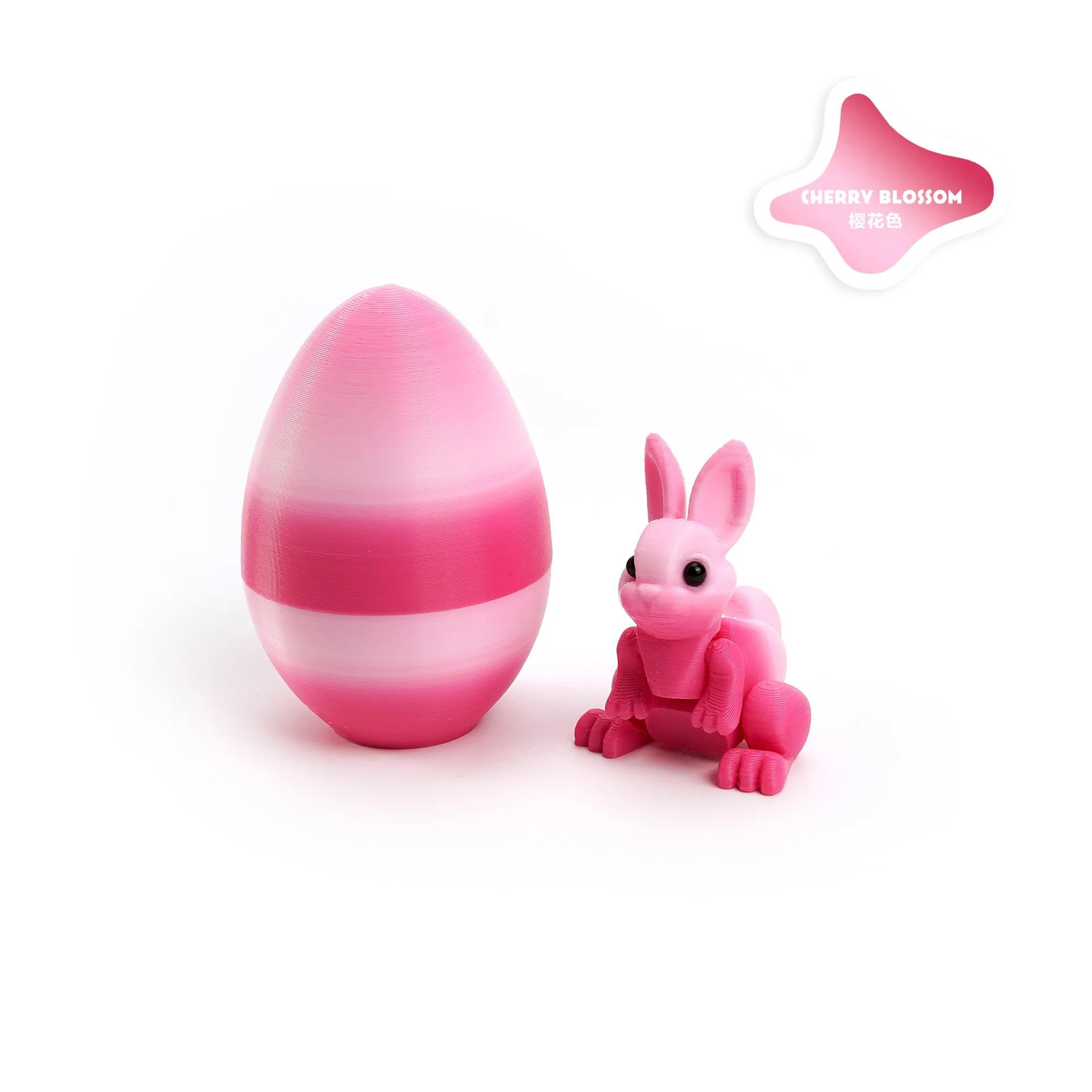 3D Printed Easter Bunny Ornament With Egg Detail For Spring Table Decor 10