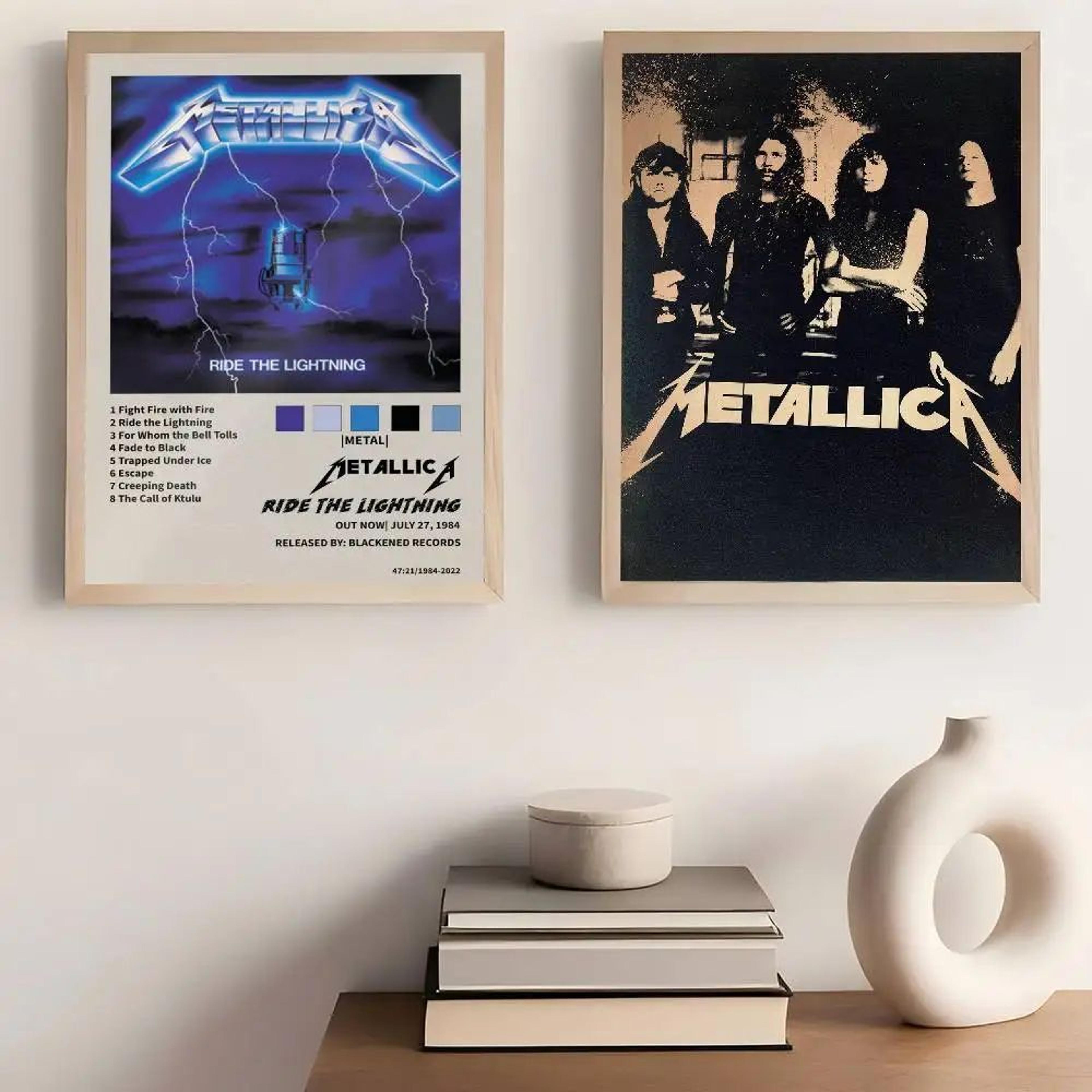 Metallica Wall Poster Vintage Band Wall Sticker For Music Room Decor 1