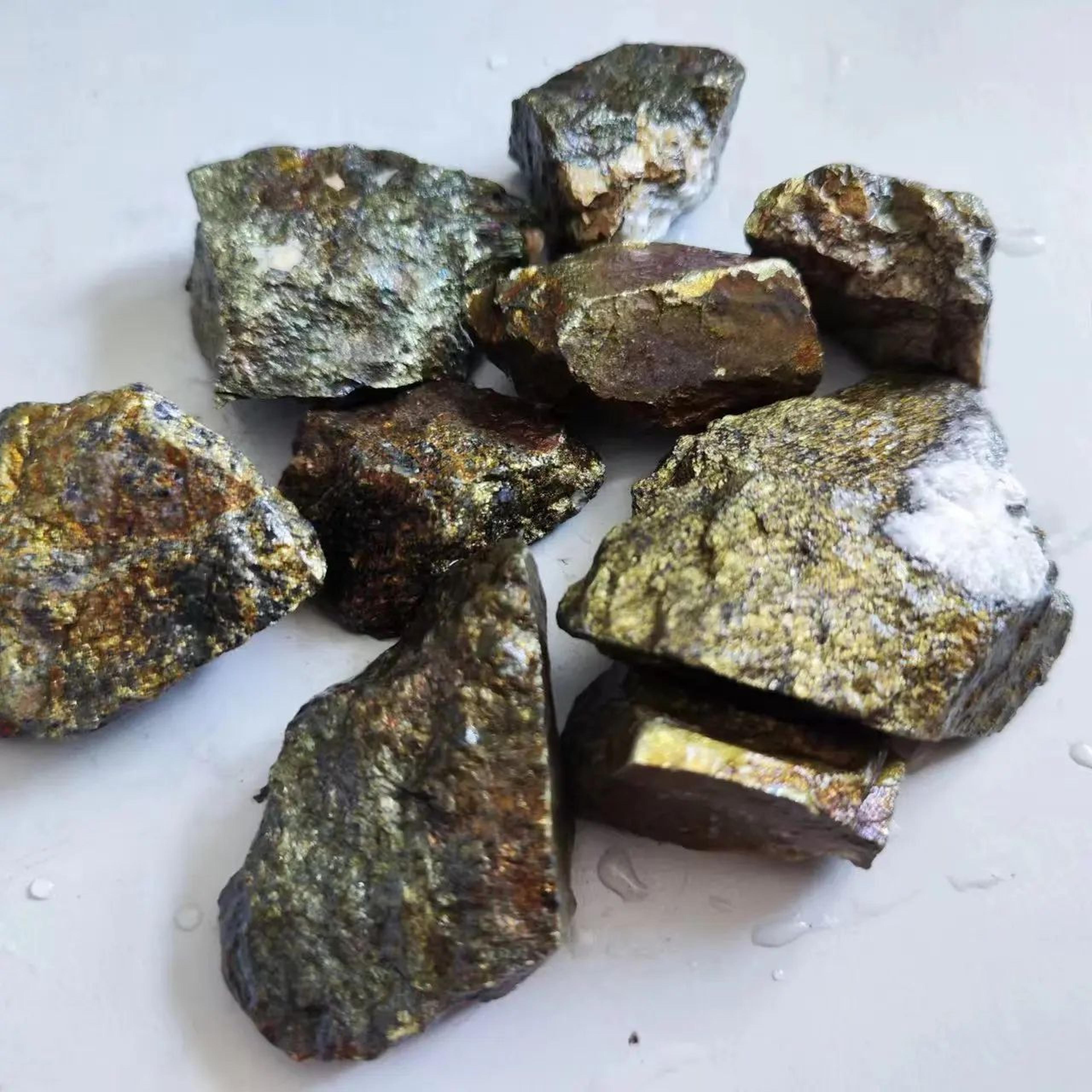 Natural Chalcopyrite Specimen Raw Copper Ore Mineral For Collectors  Classrooms 1