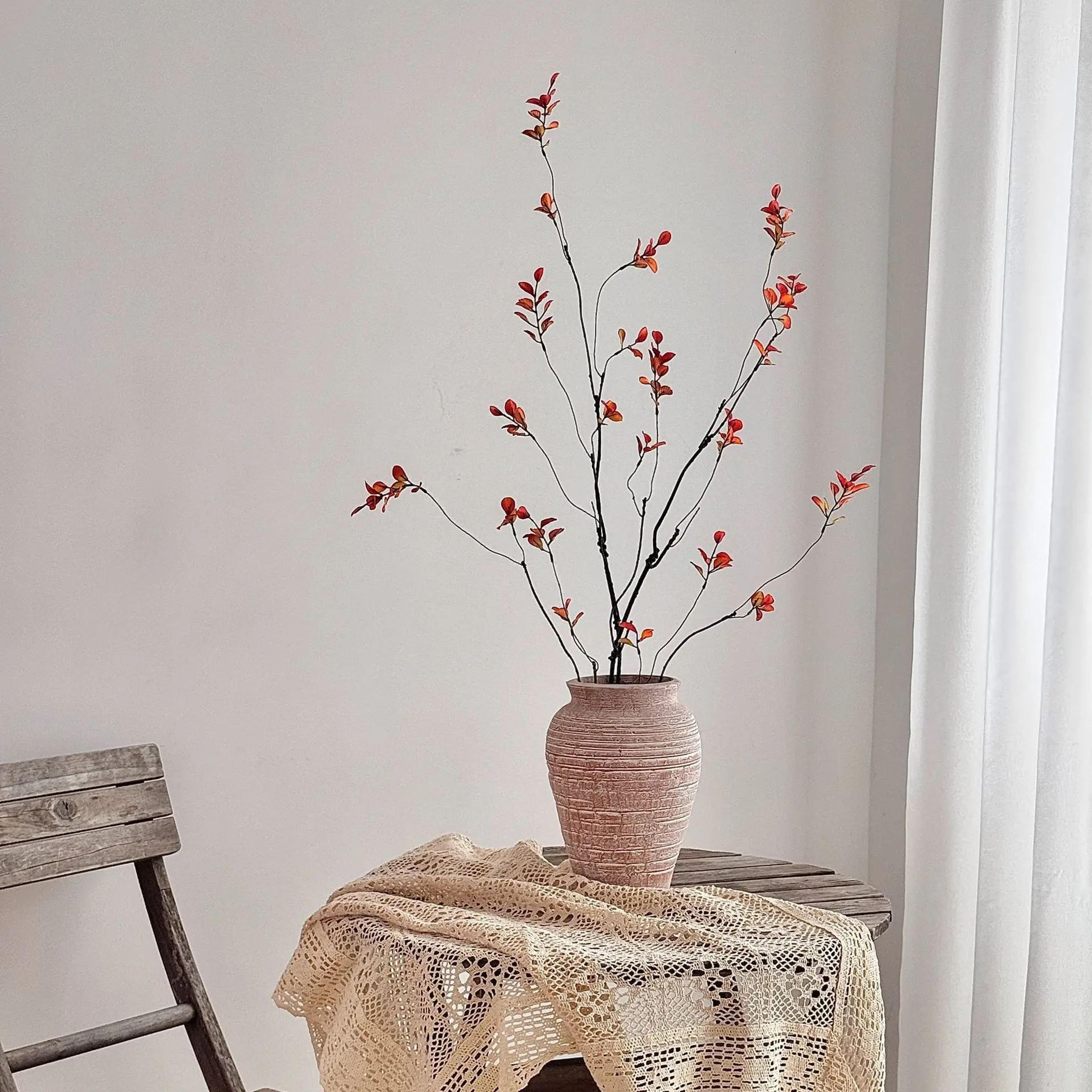 22 Chinese Style Artificial Autumn Branches  Elegant Faux Fall Decor Stems For Vase Arrangements 4