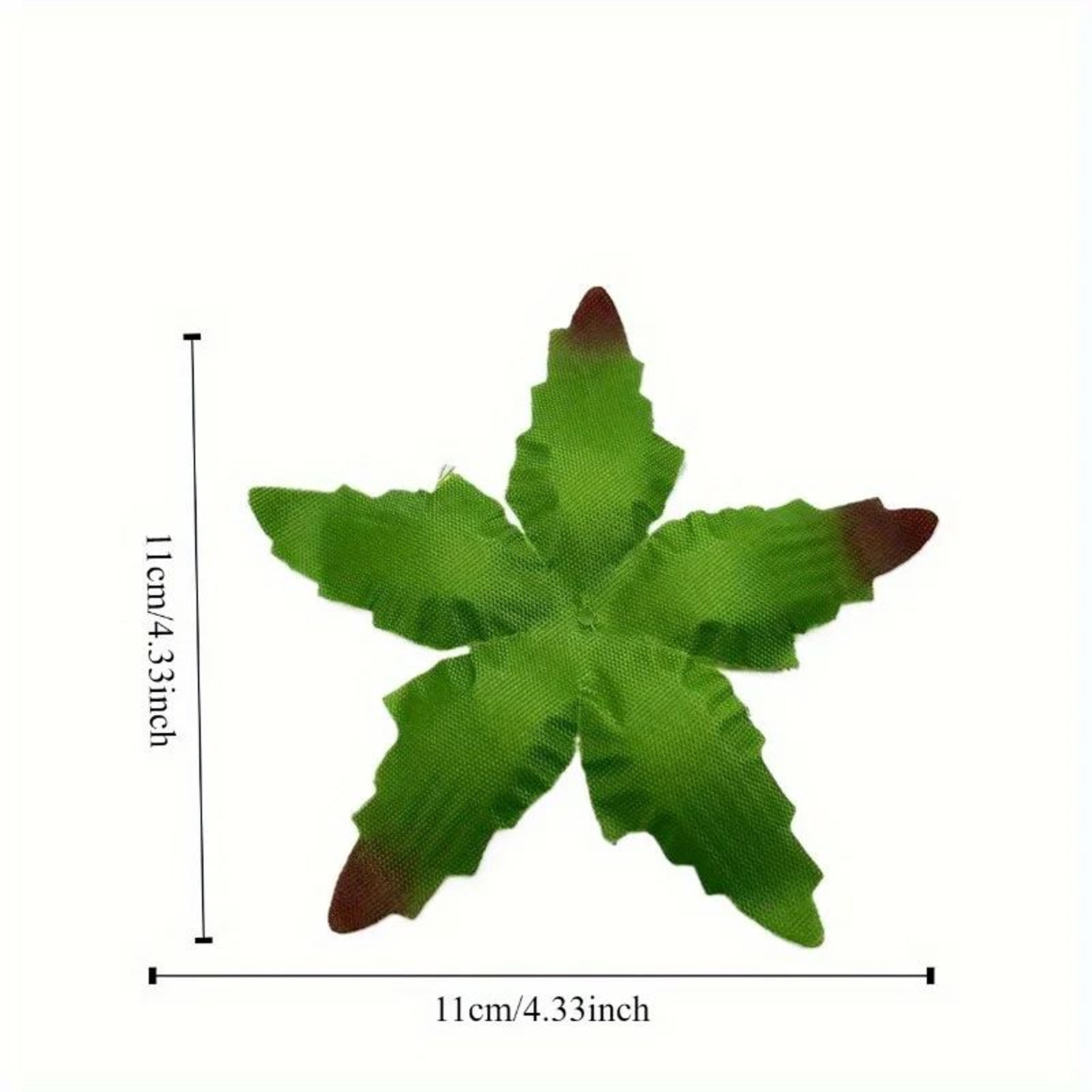 Realistic Artificial Rose Leaves For DIY Bouquet Decoration  Wedding Flower Supplies 5