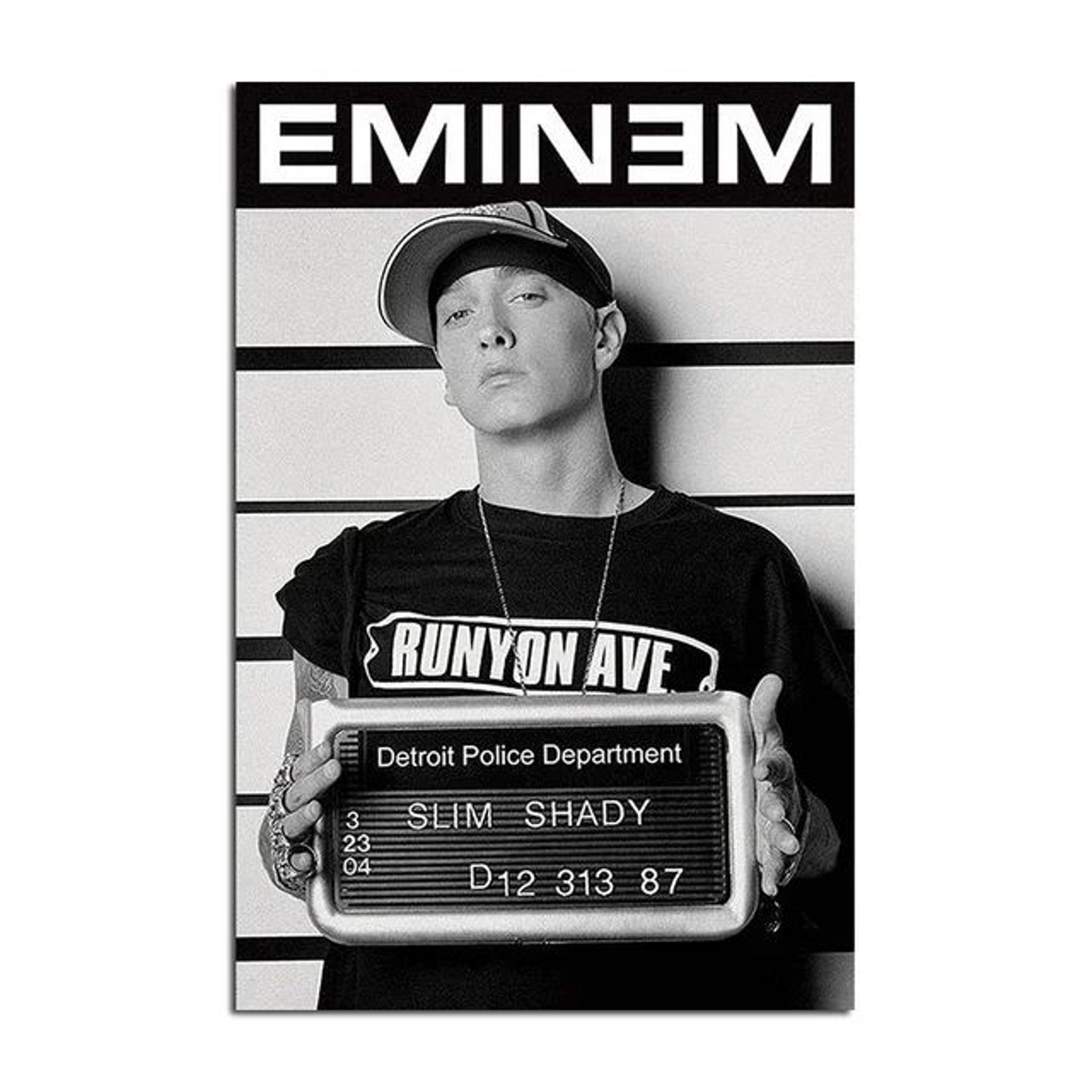 Eminem Rap Icon Canvas Wall Art  Premium Music Canvas Print For Hip Hop Decor 4