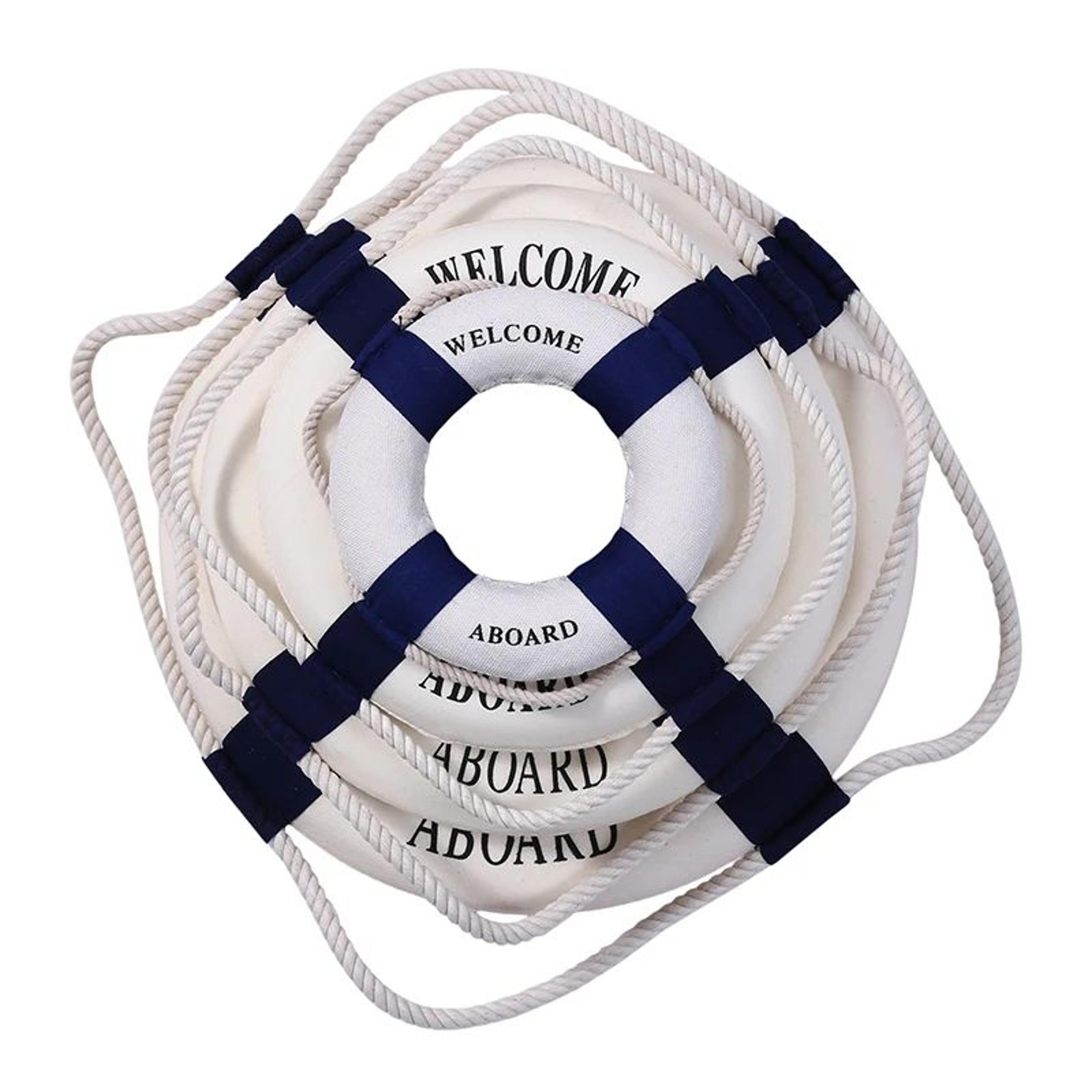 Vintage Nautical Lifebuoy Wall Decor  Mediterranean Coastal Accent 1