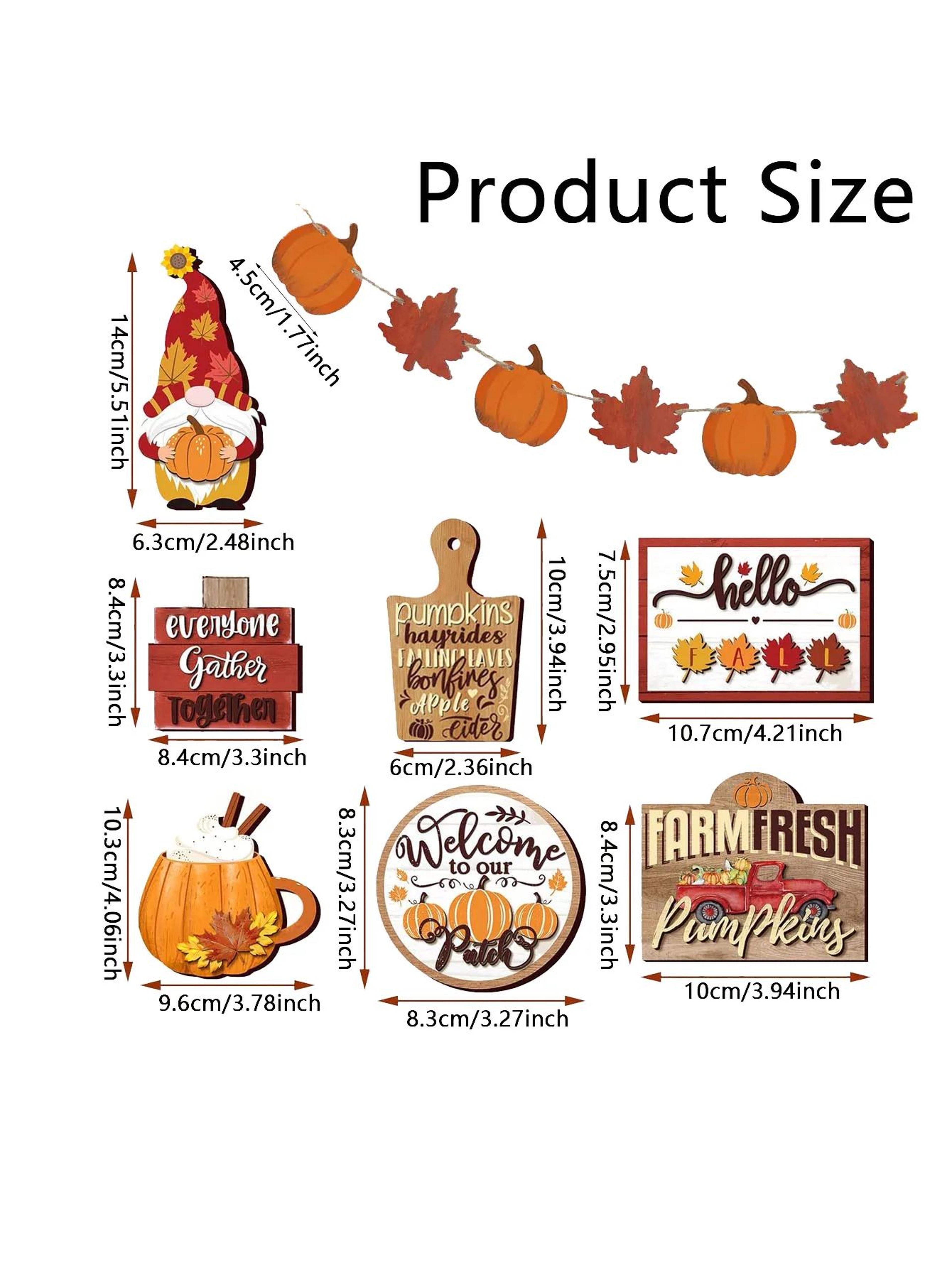 Autumn Farmhouse Tiered Tray Decor Set With Pumpkin Spice Accents 2