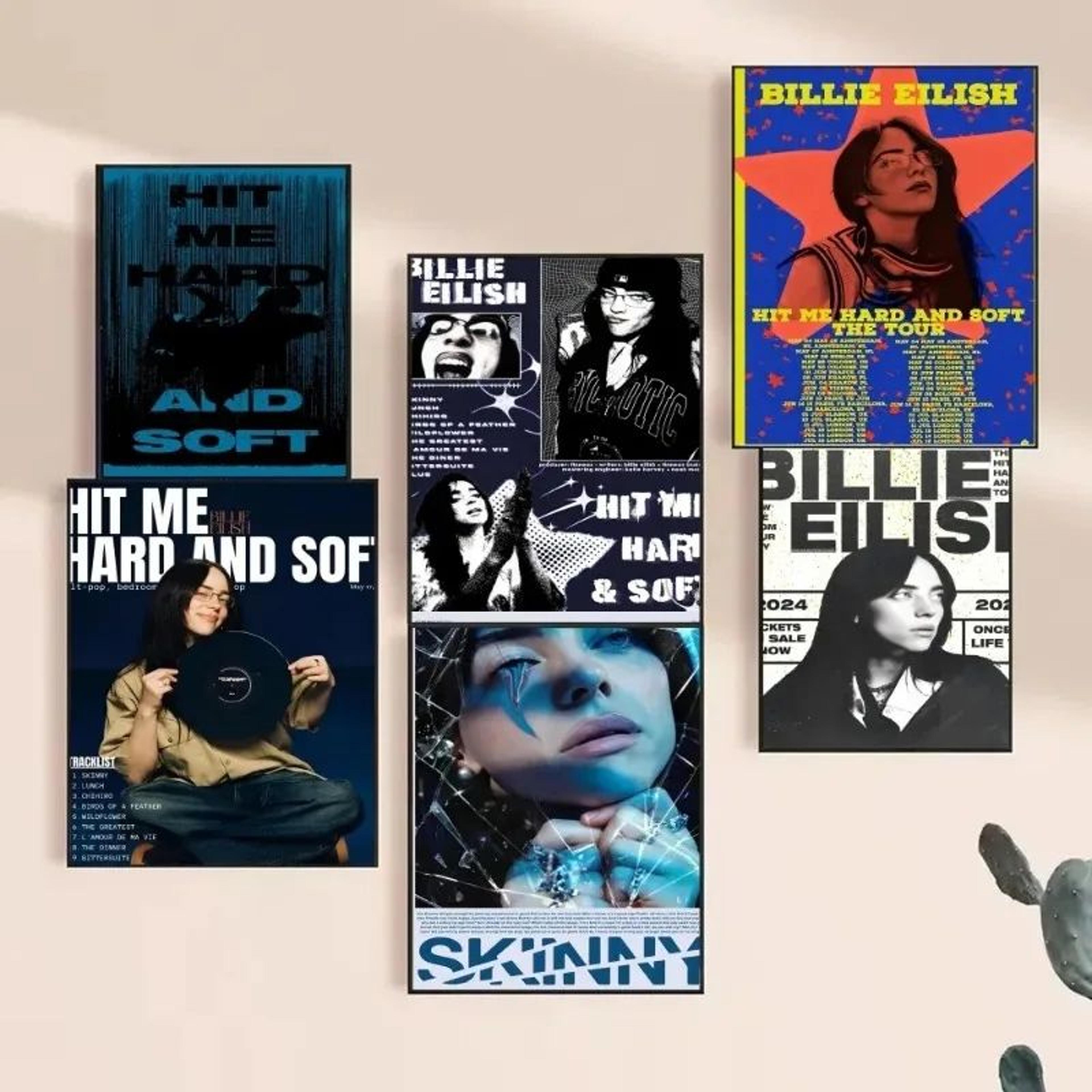 Hit Me Hard And Soft Vintage Music Poster On Kraft Paper For Aesthetic Room Decor 2