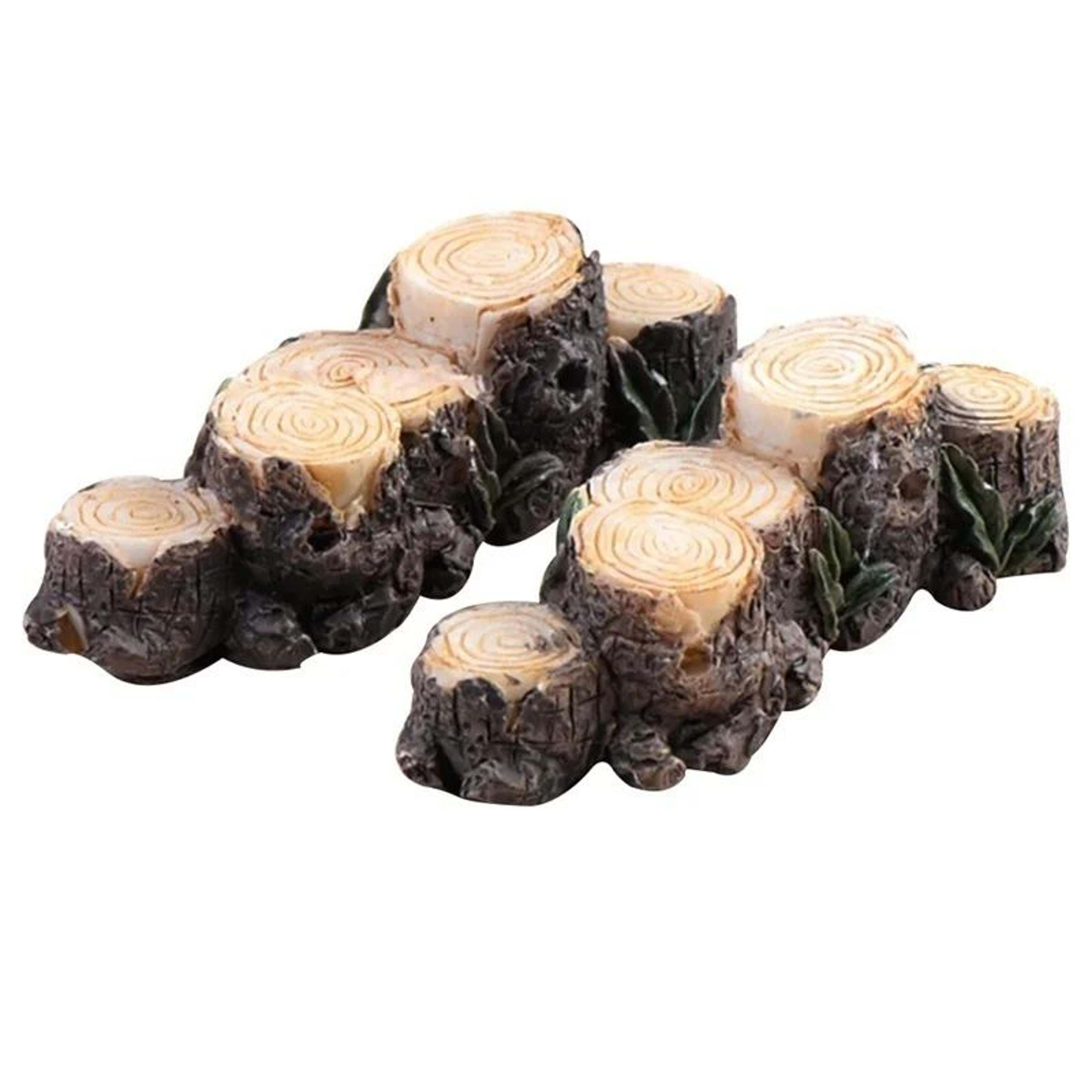 Enchanted Tree Stump Fairy Garden Bridge Miniature Decor 3