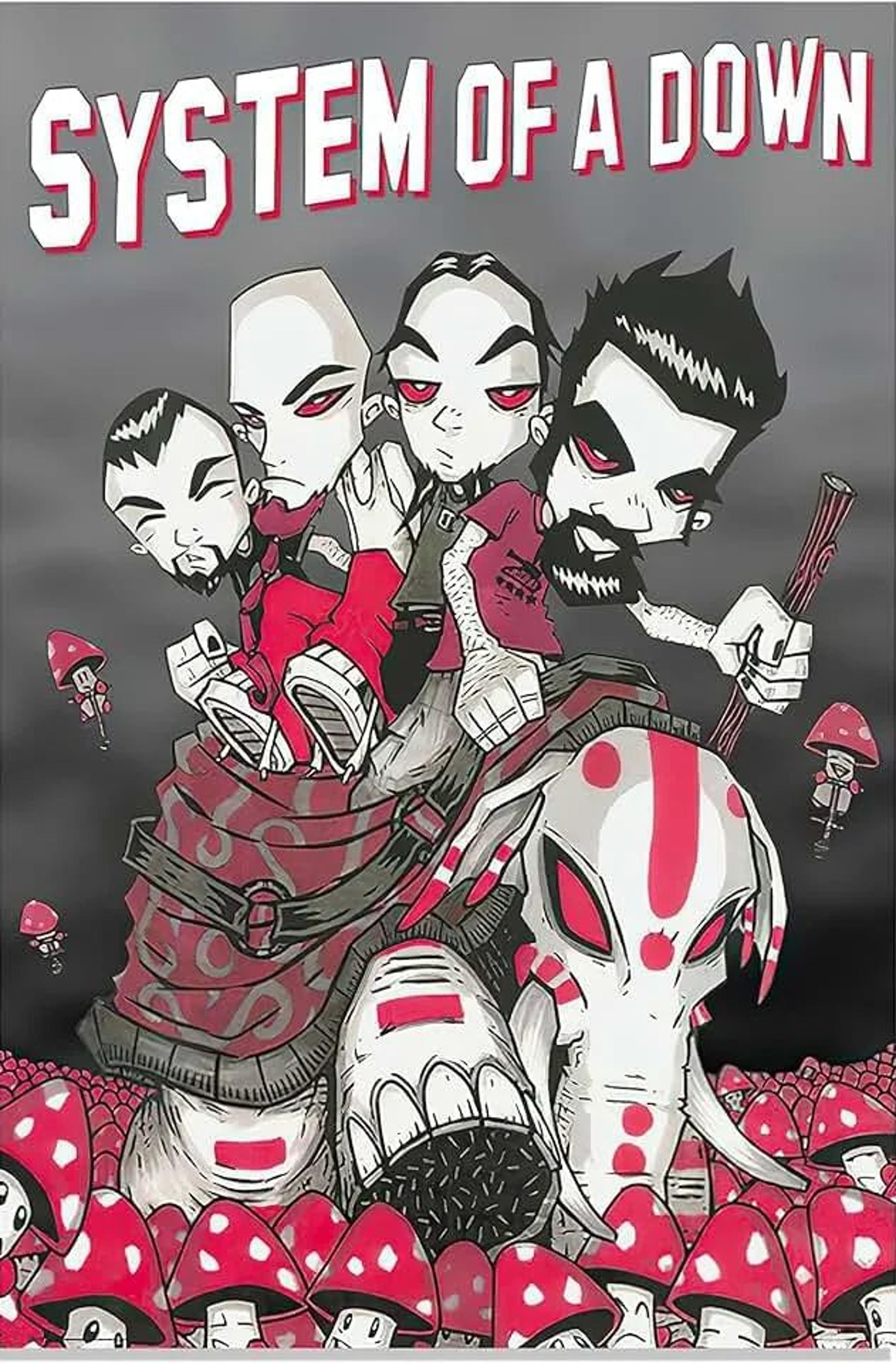 System Of A Down Poster Canvas Wall Art Music Album Print For Bedroom And Living Room 8