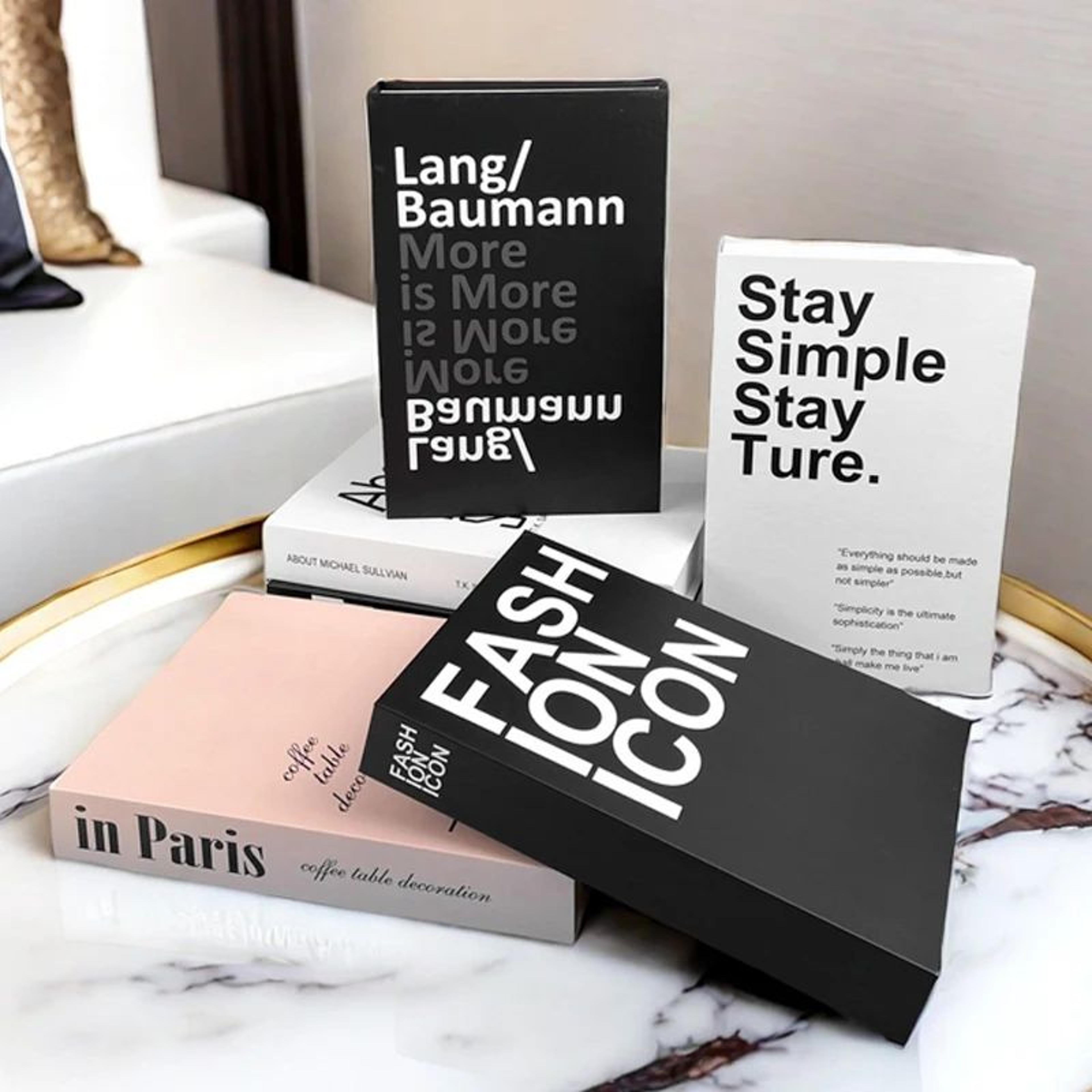 Luxury Decorative Fake Books Storage Box For Coffee Table Decor 1