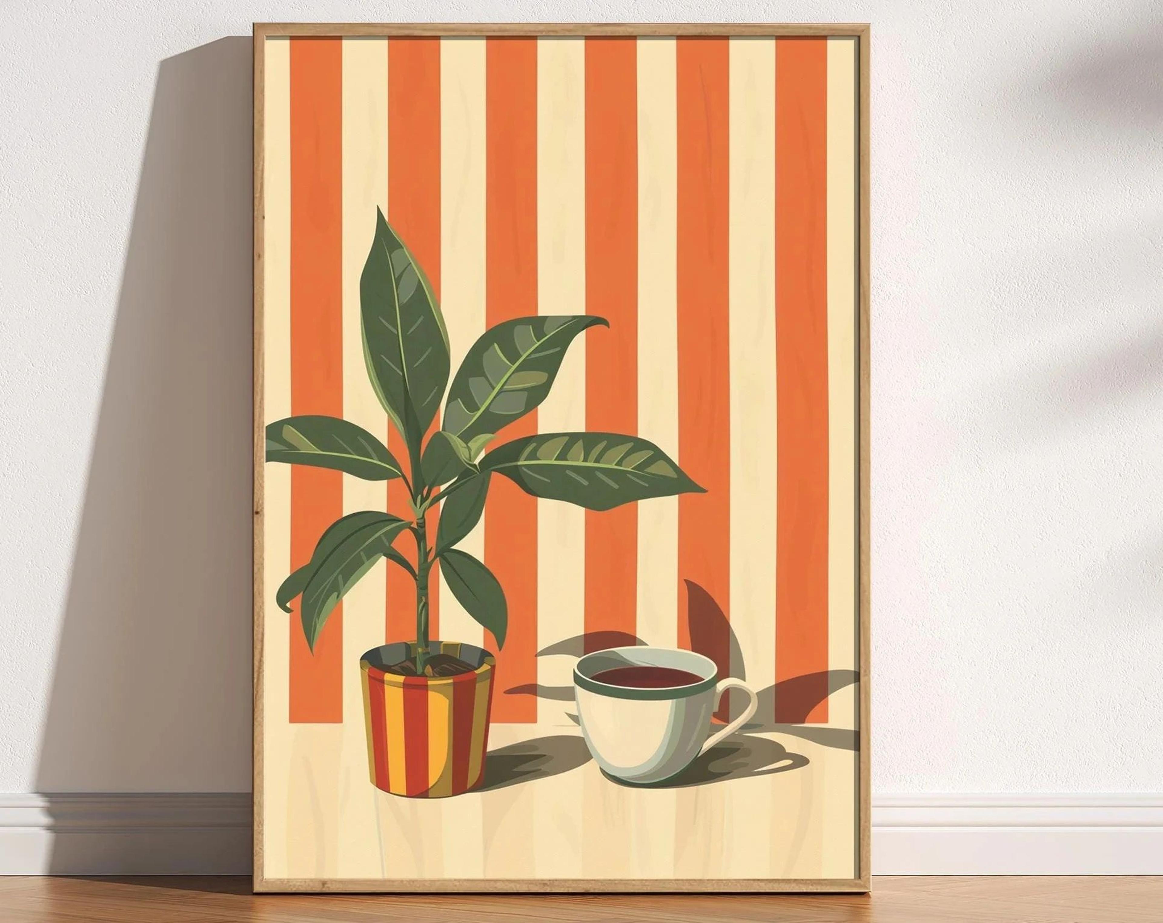 Minimalist Coffee Wall Art Poster  Retro Kitchen Decor For Coffee Lovers 7