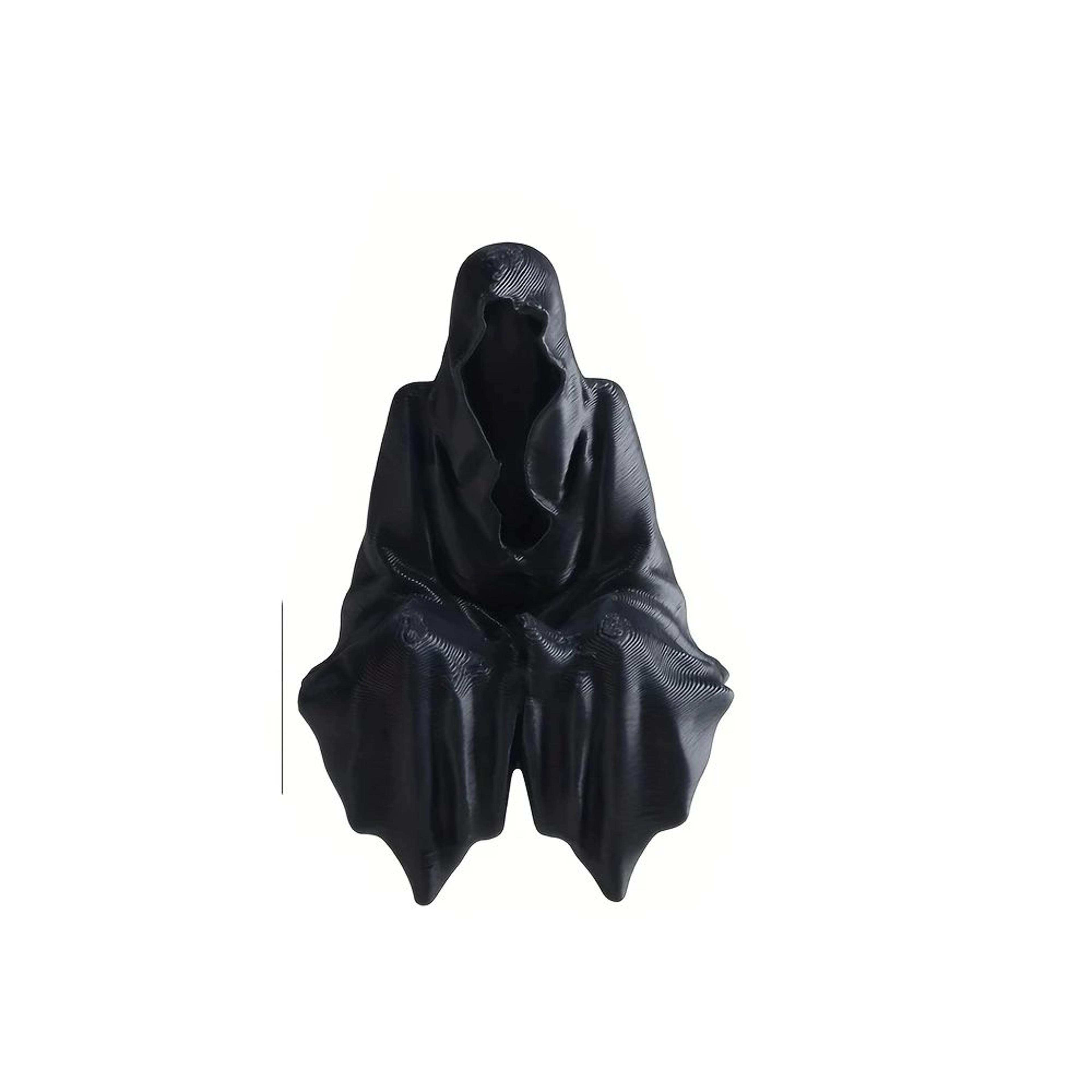 Mystic Veil Hooded Cloaked Statue For Gothic Home Decor 7