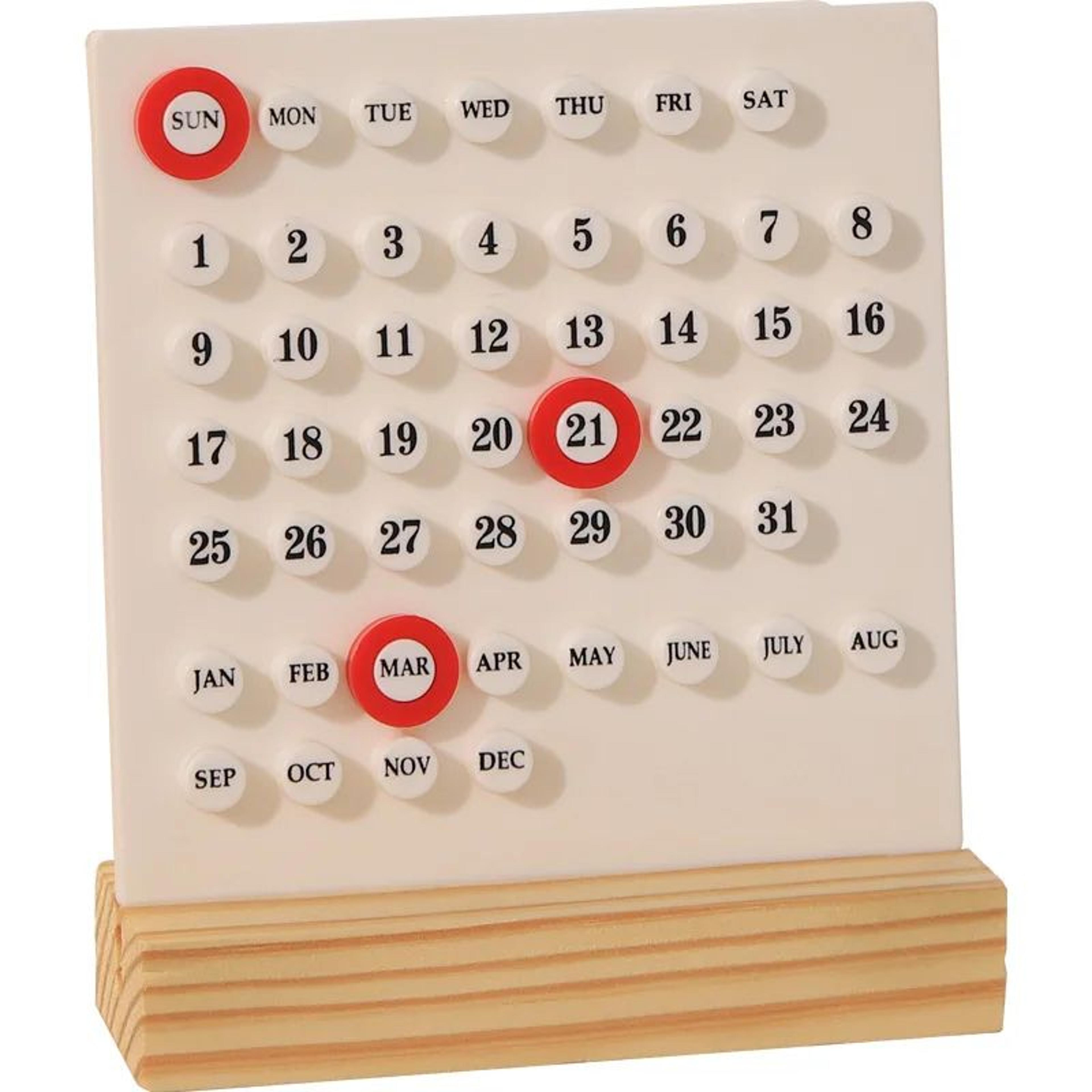 Modern Minimalist Perpetual Desk Calendar For Home Office Decor 9