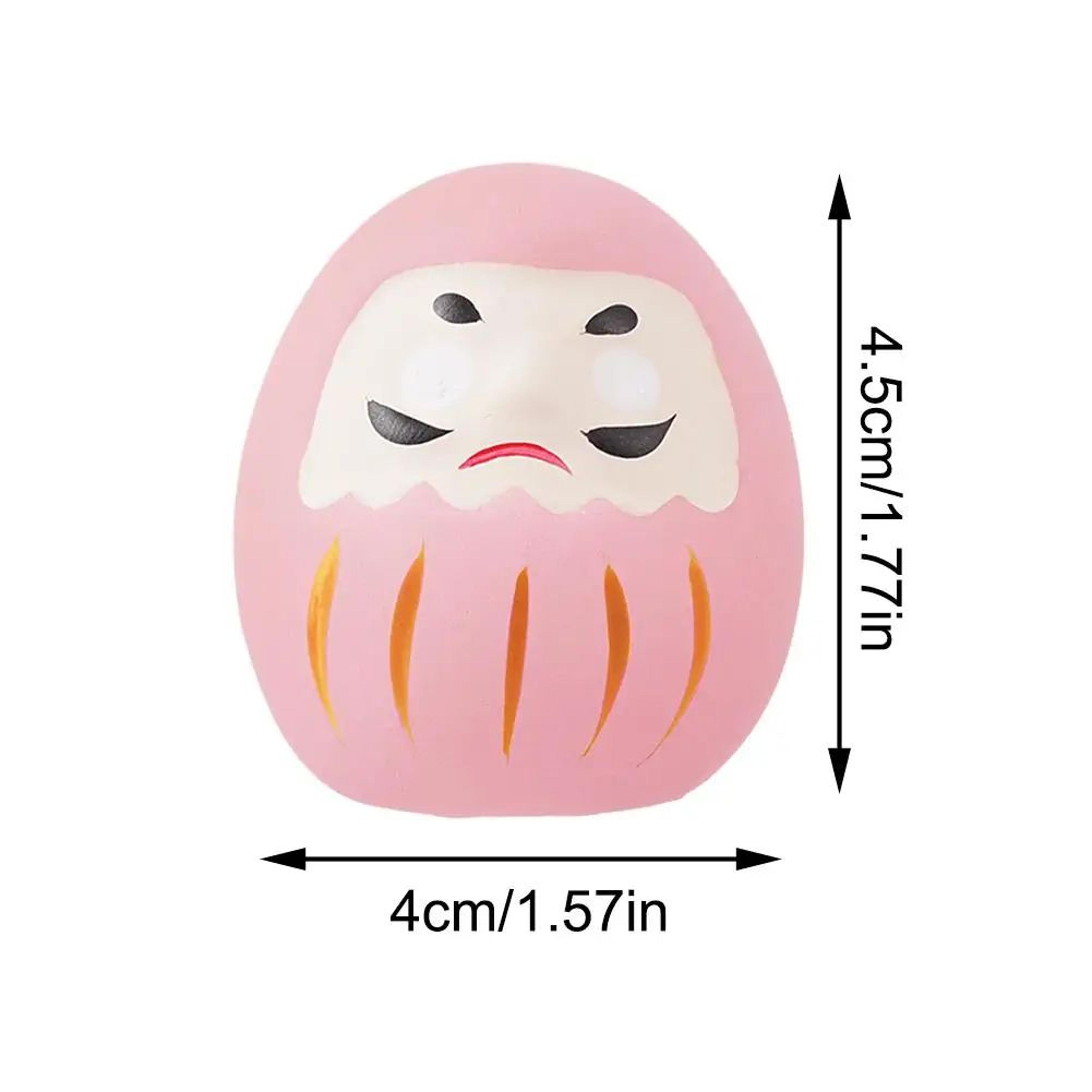 Lucky Focus Daruma Mini  Japanese Ceramic Fortune Ornament For Home  Gifts 5
