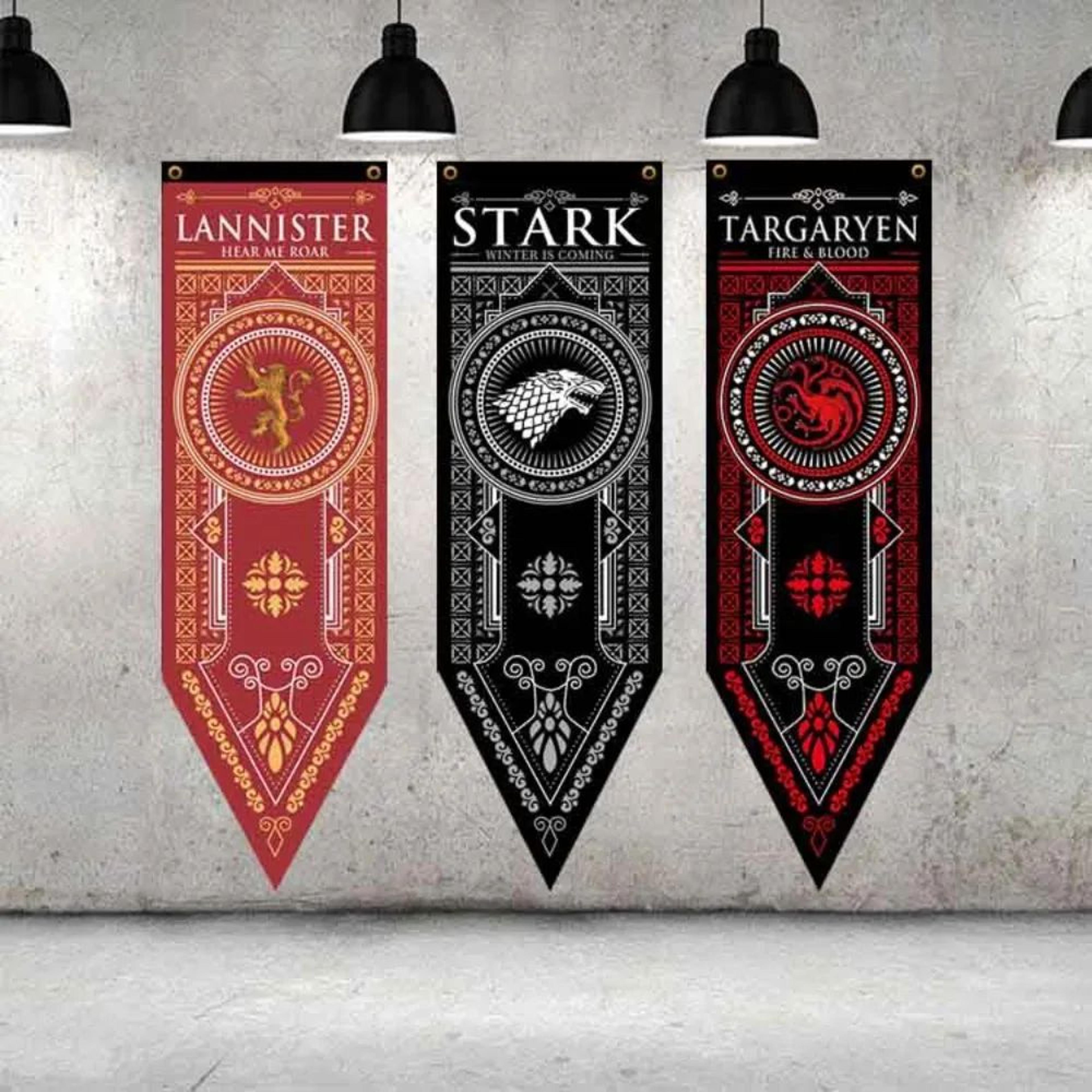 game of thrones tapestry wall hanging – fantasy decorative flag banner for home & bar decor