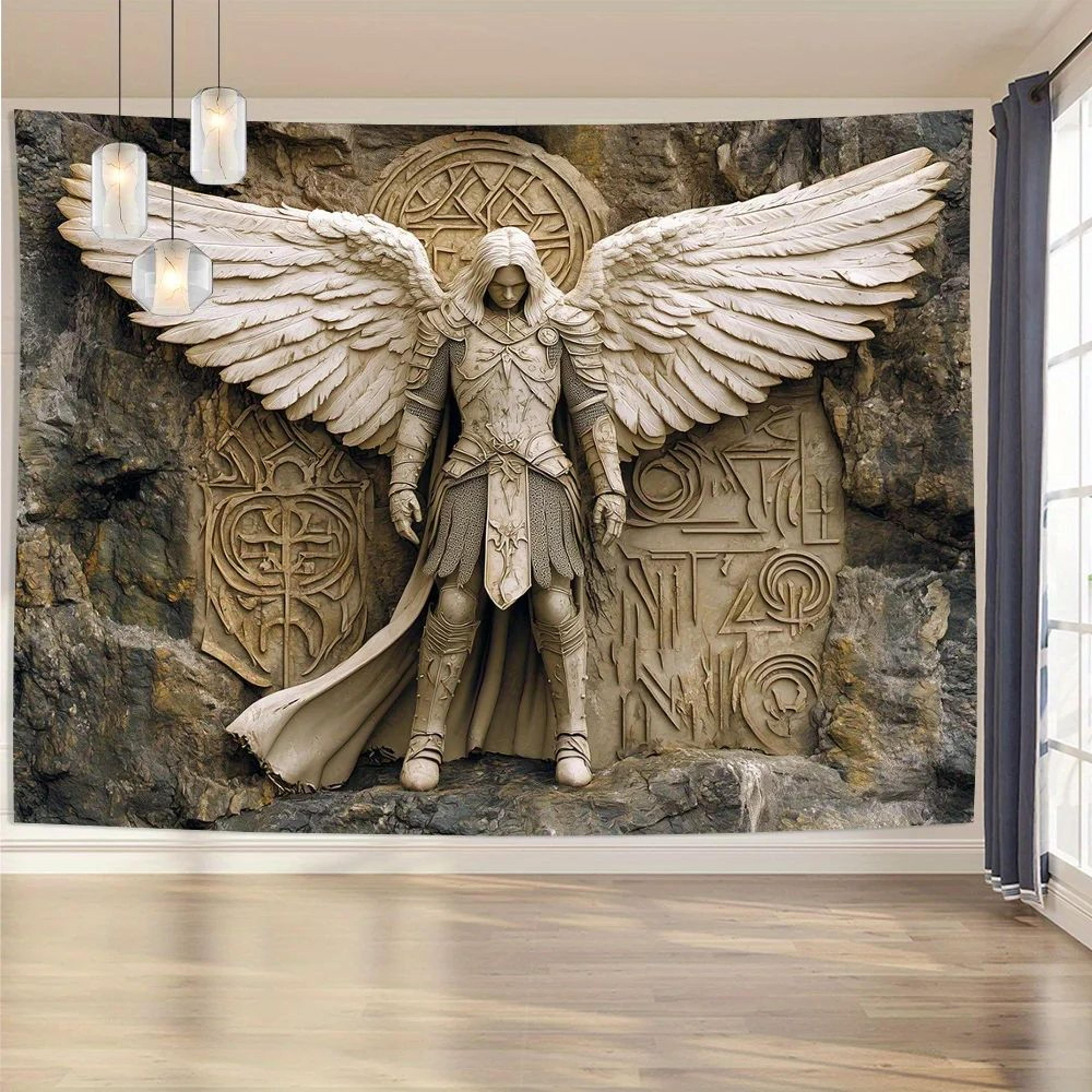 Ethereal Angel 3D Wall Tapestry  Aesthetic Boho Room Decor 2