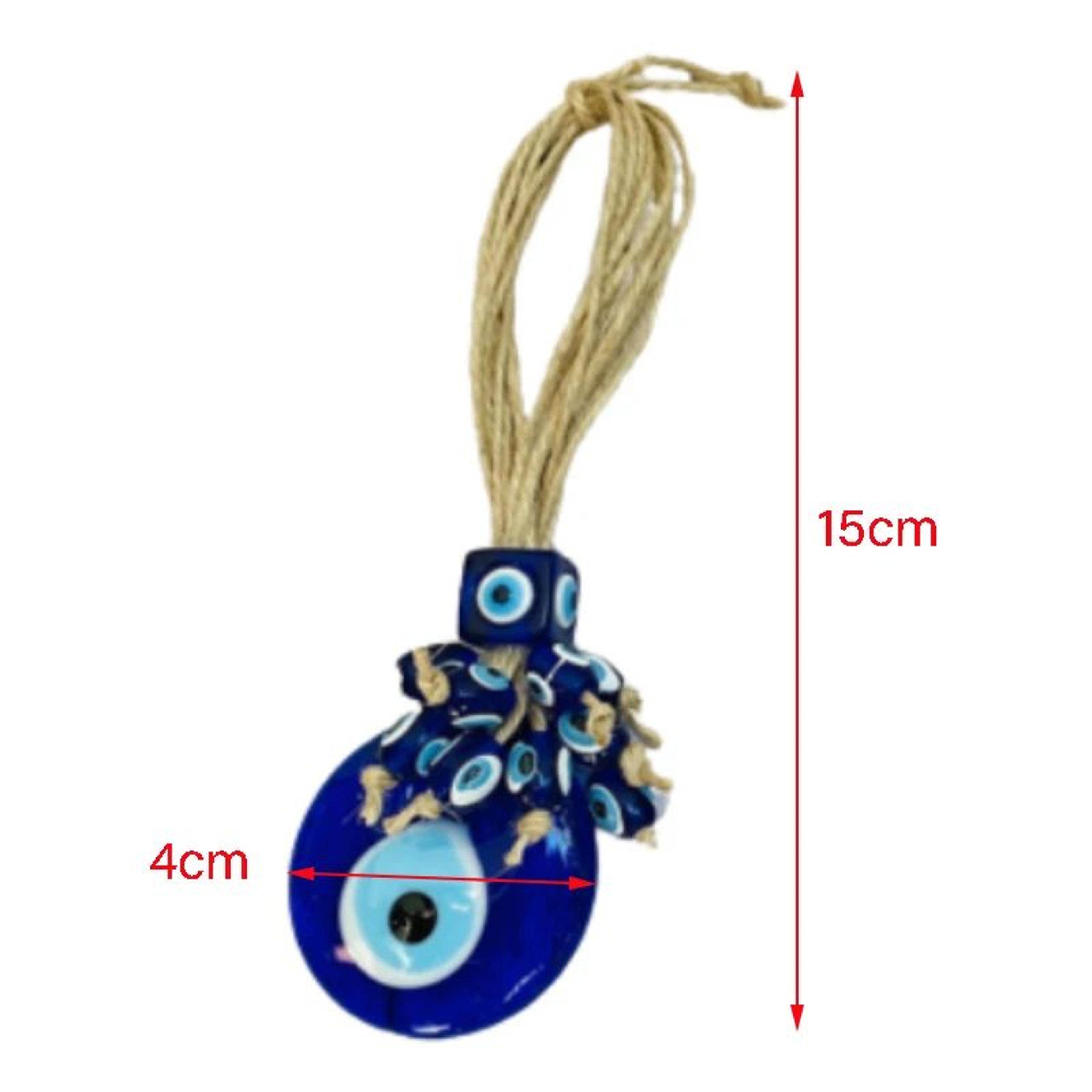 Handwoven Evil Eye Wall Hanging Nazar Protection Decor 11