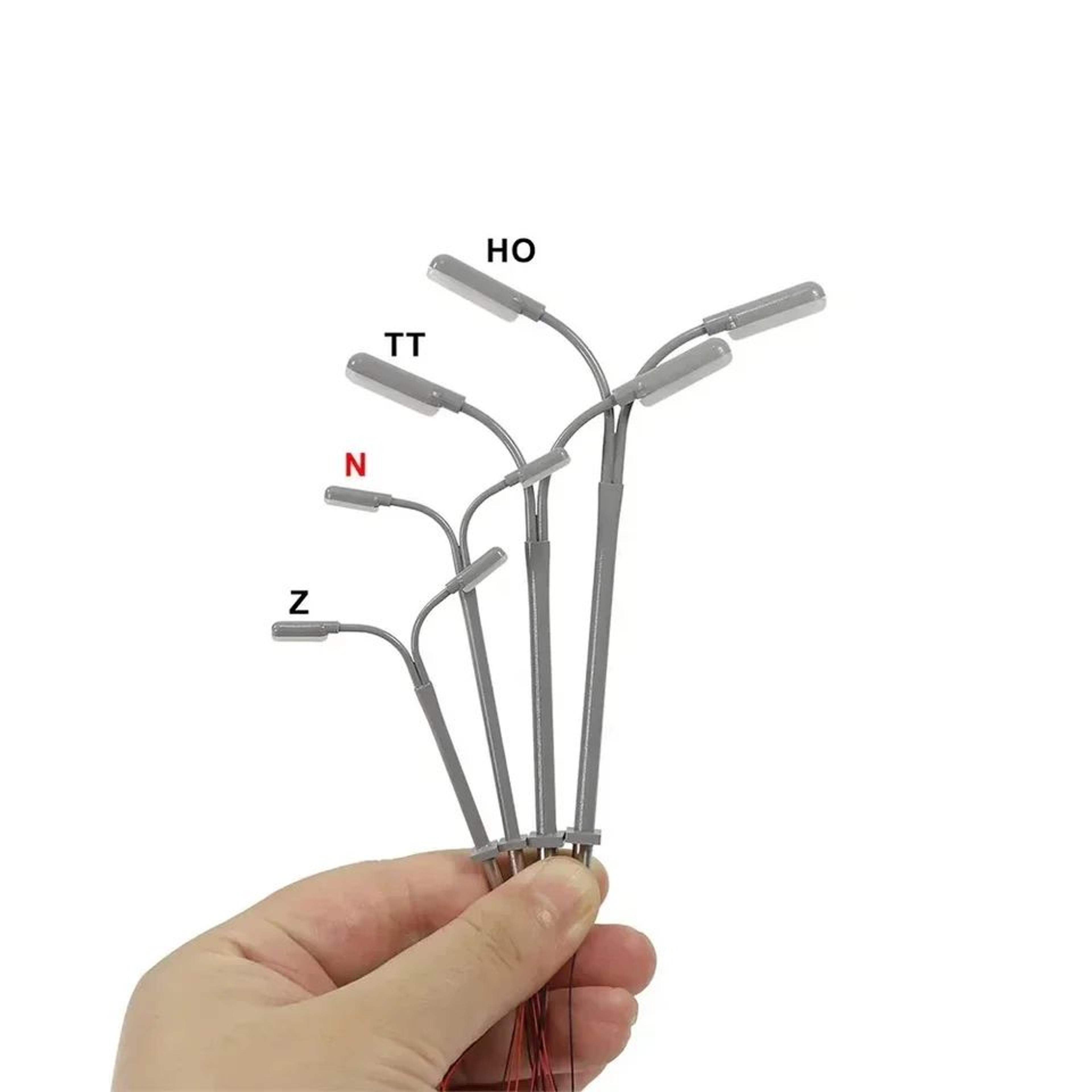 Street Lights  Miniature LED Lamp Posts For Model Railway Lighting 5Piece Set 2