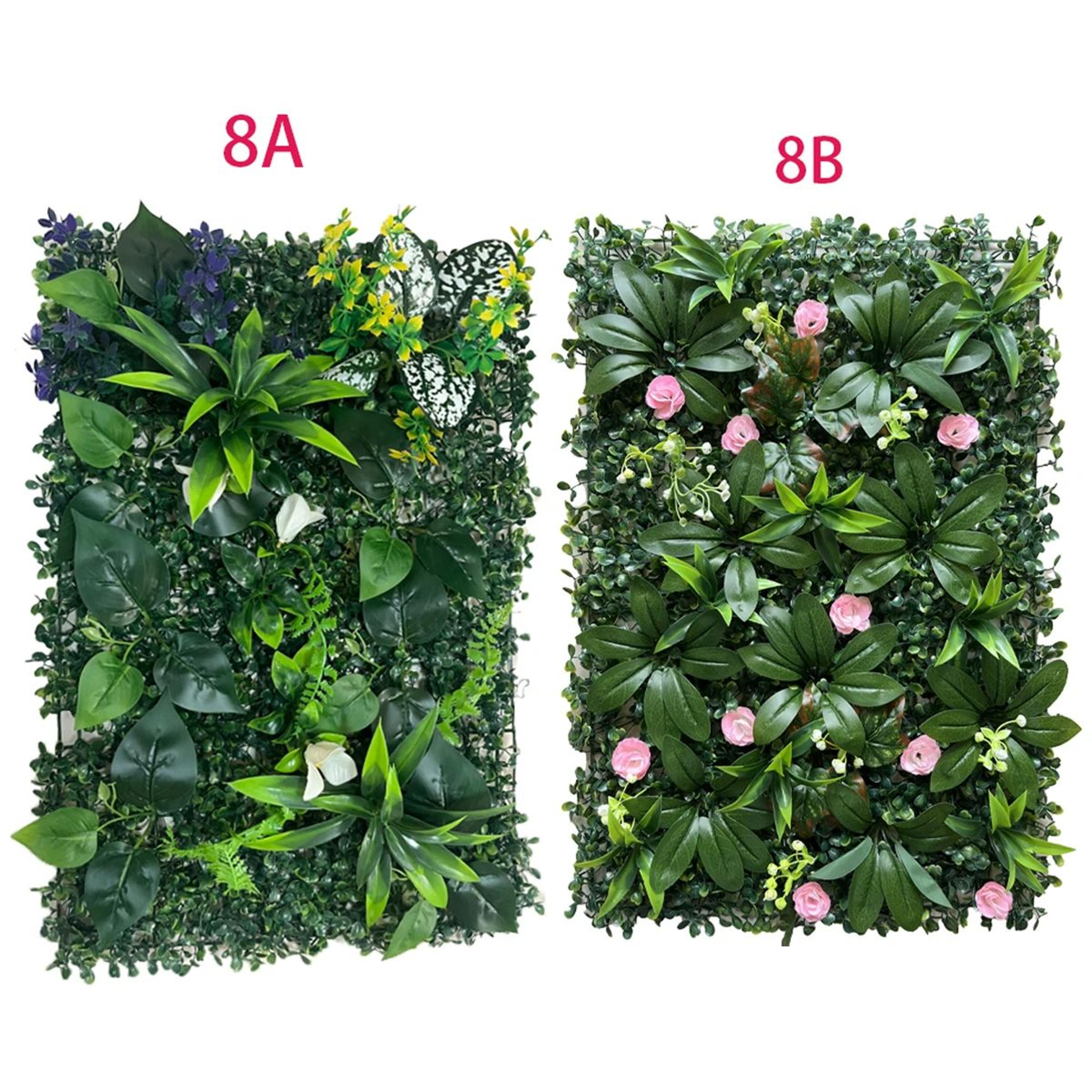 lush green artificial plant wall panels for garden fences, wedding backdrops & outdoor decor