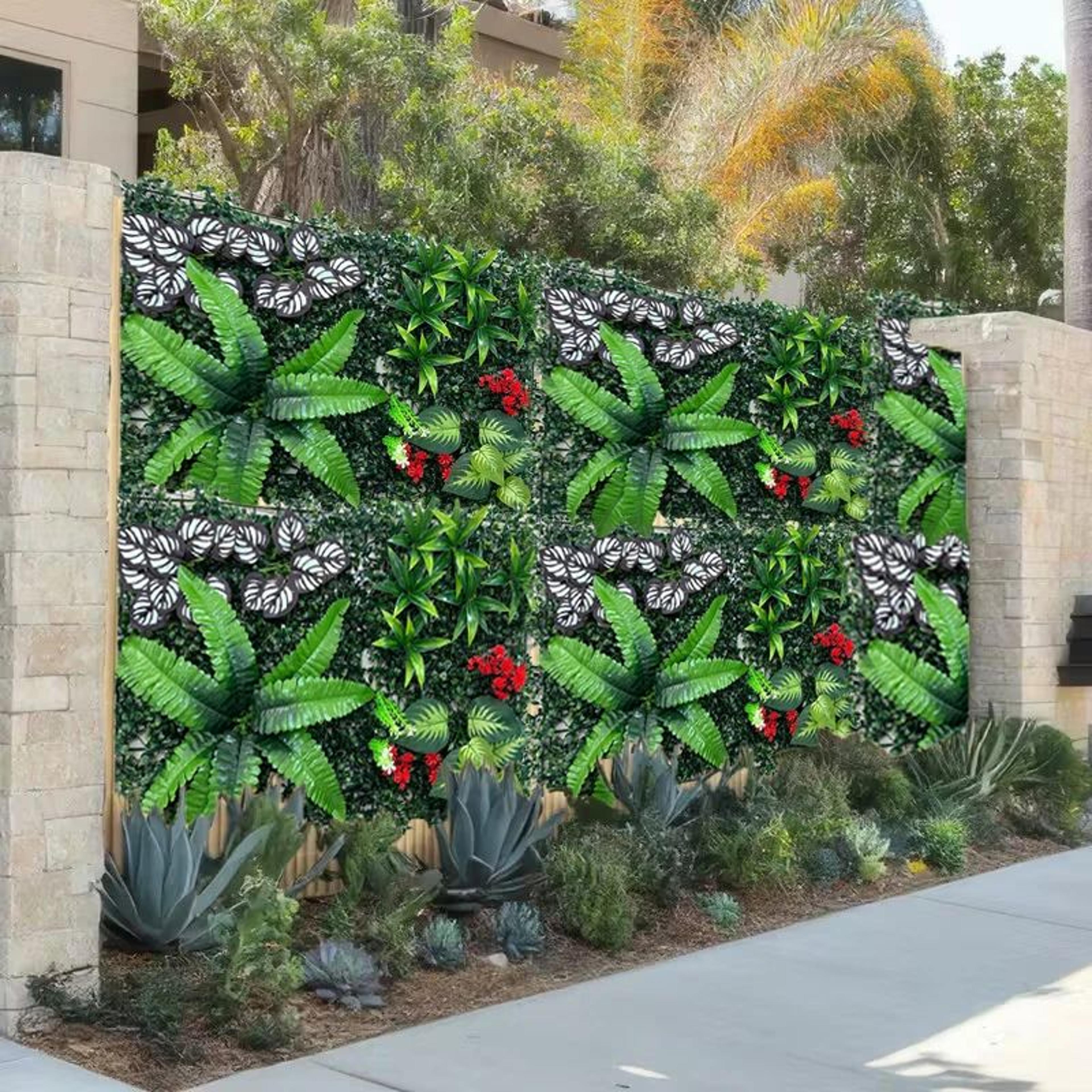 LushScape Artificial Plant Wall Panel For Indoor  Outdoor Decor 3