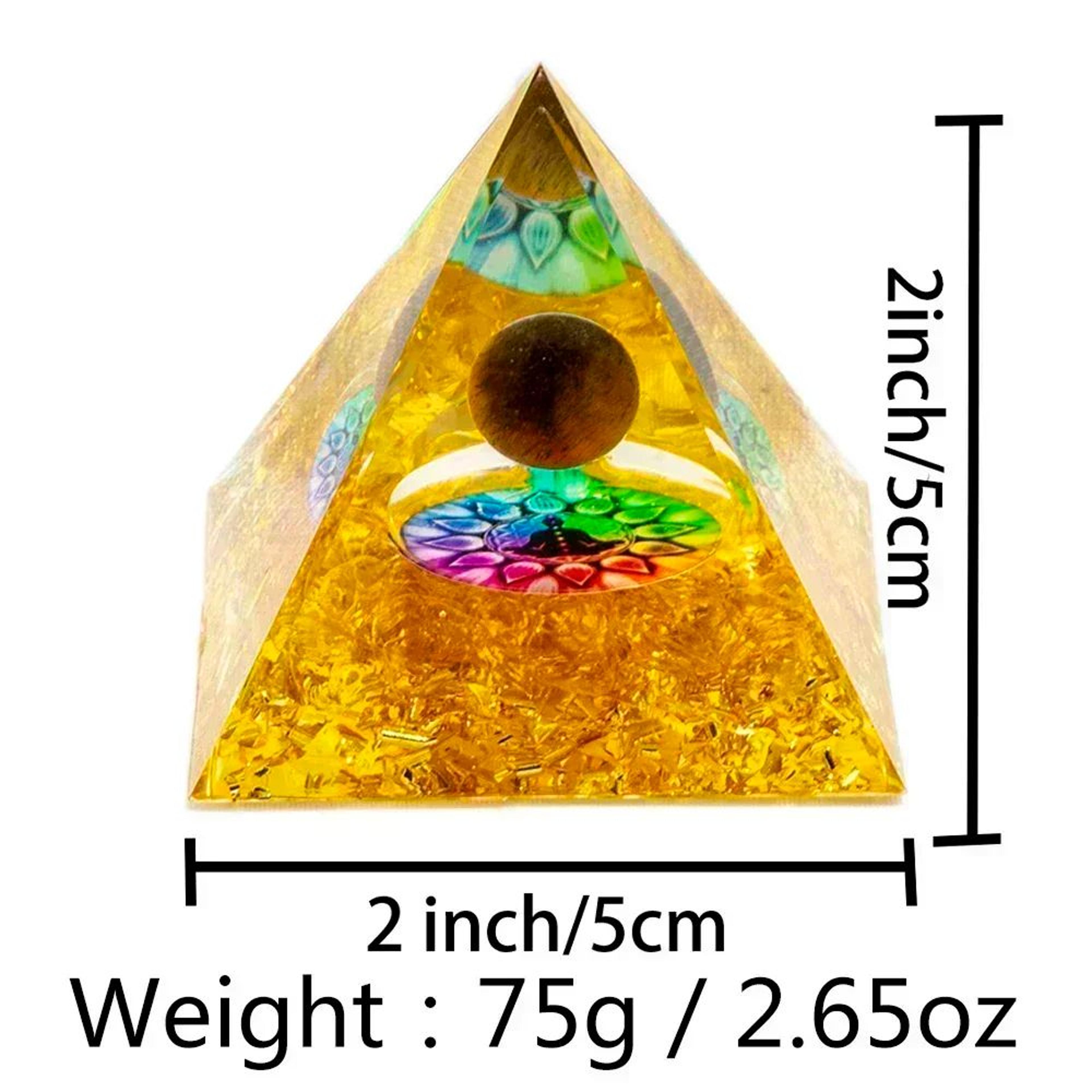 Peridot  Amethyst Crystal Pyramid Energy Generator For Meditation And Decor 1