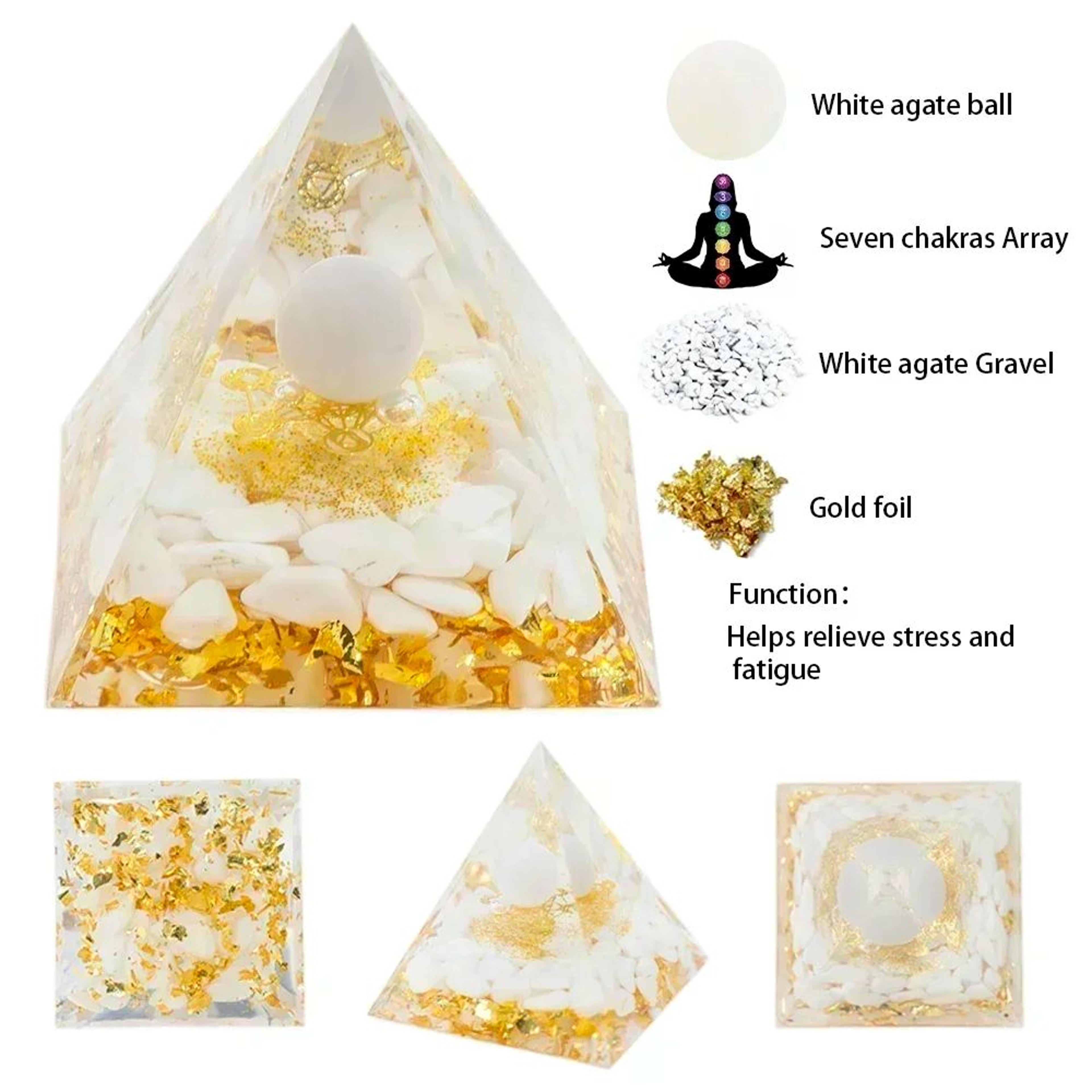 Peridot  Amethyst Crystal Pyramid Energy Generator For Meditation And Decor 6
