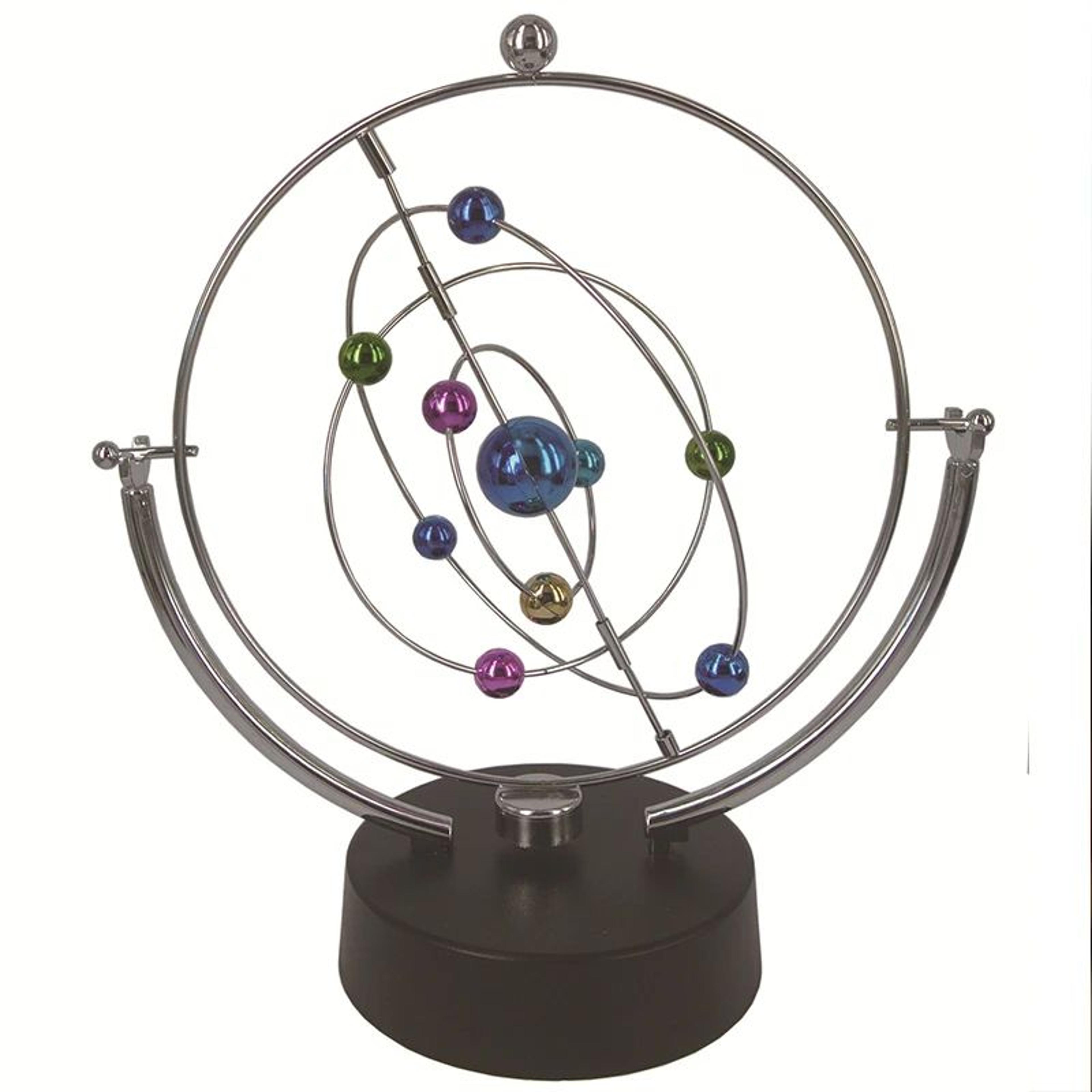 Perpetual Motion Desk Toy  Kinetic Pendulum Celestial Globe Decor 0
