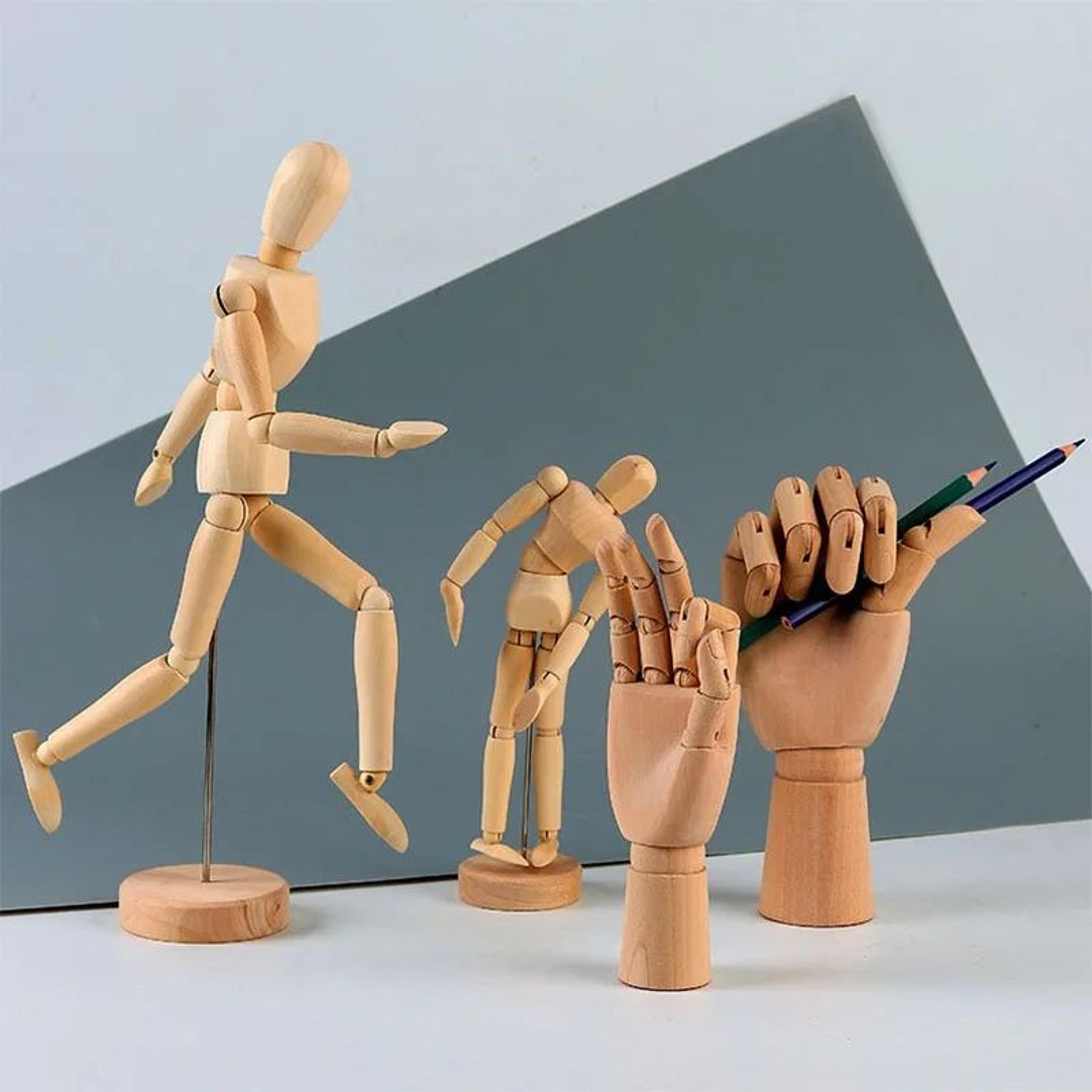 Wooden Artist Mannequin For Drawing  Posable Wooden Mannequin Decor Model 3