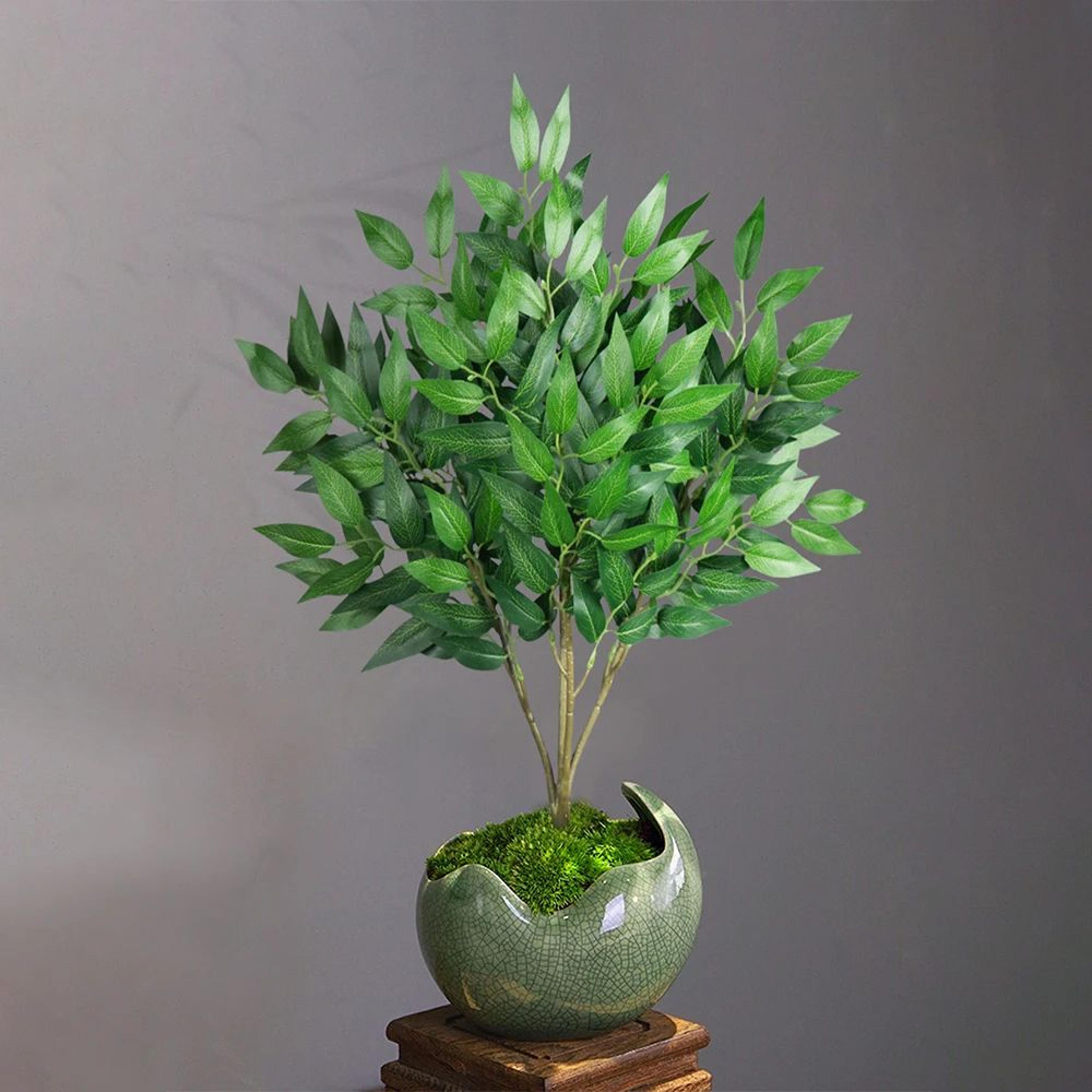 Lifelike Artificial Eucalyptus Plant Tall Decorative Indoor Tree For Home  Office Styling 4